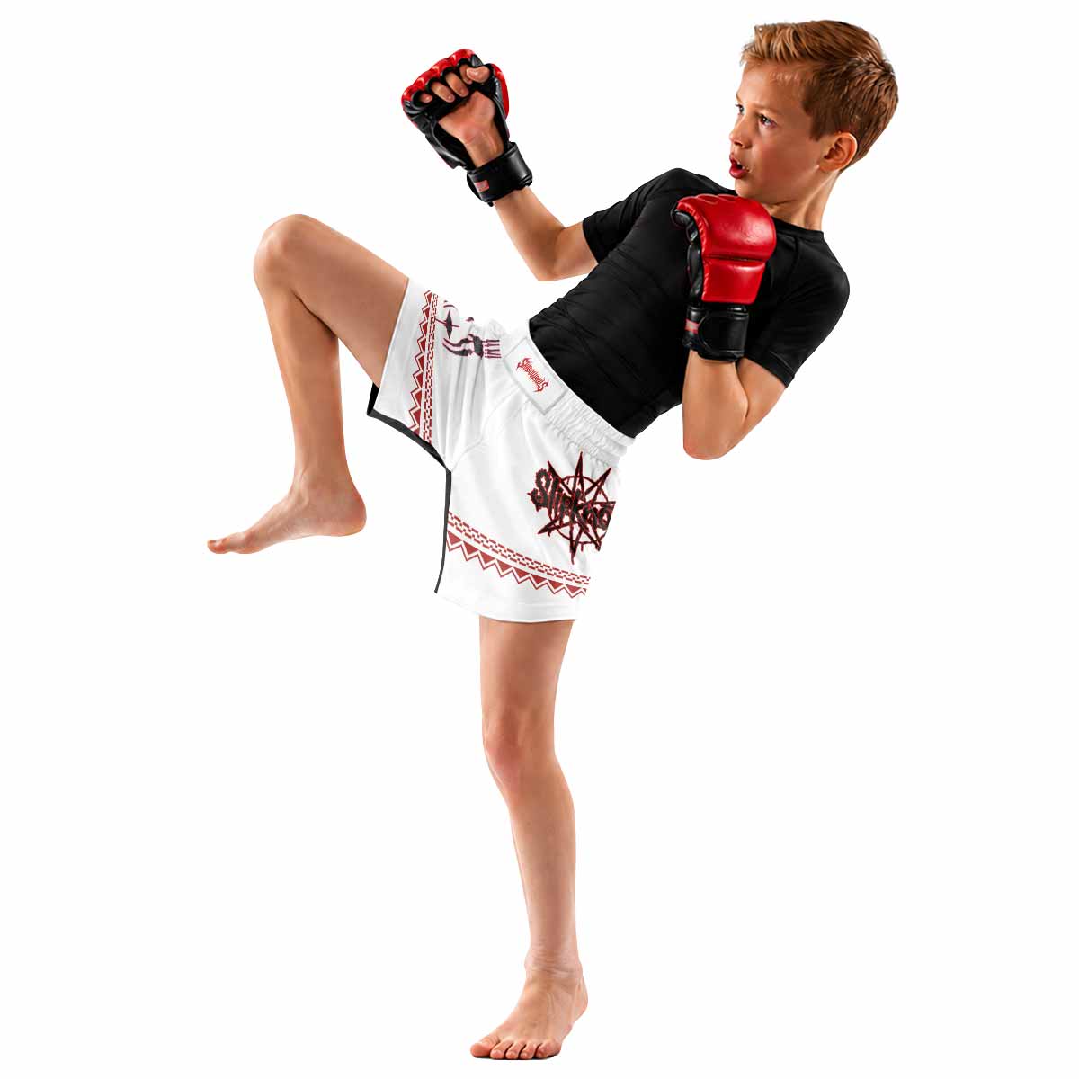 Slipknot Christmas Kids Grappling Shorts - lifestyle