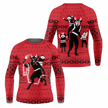 Krampus Christmas Kids Rash Guard