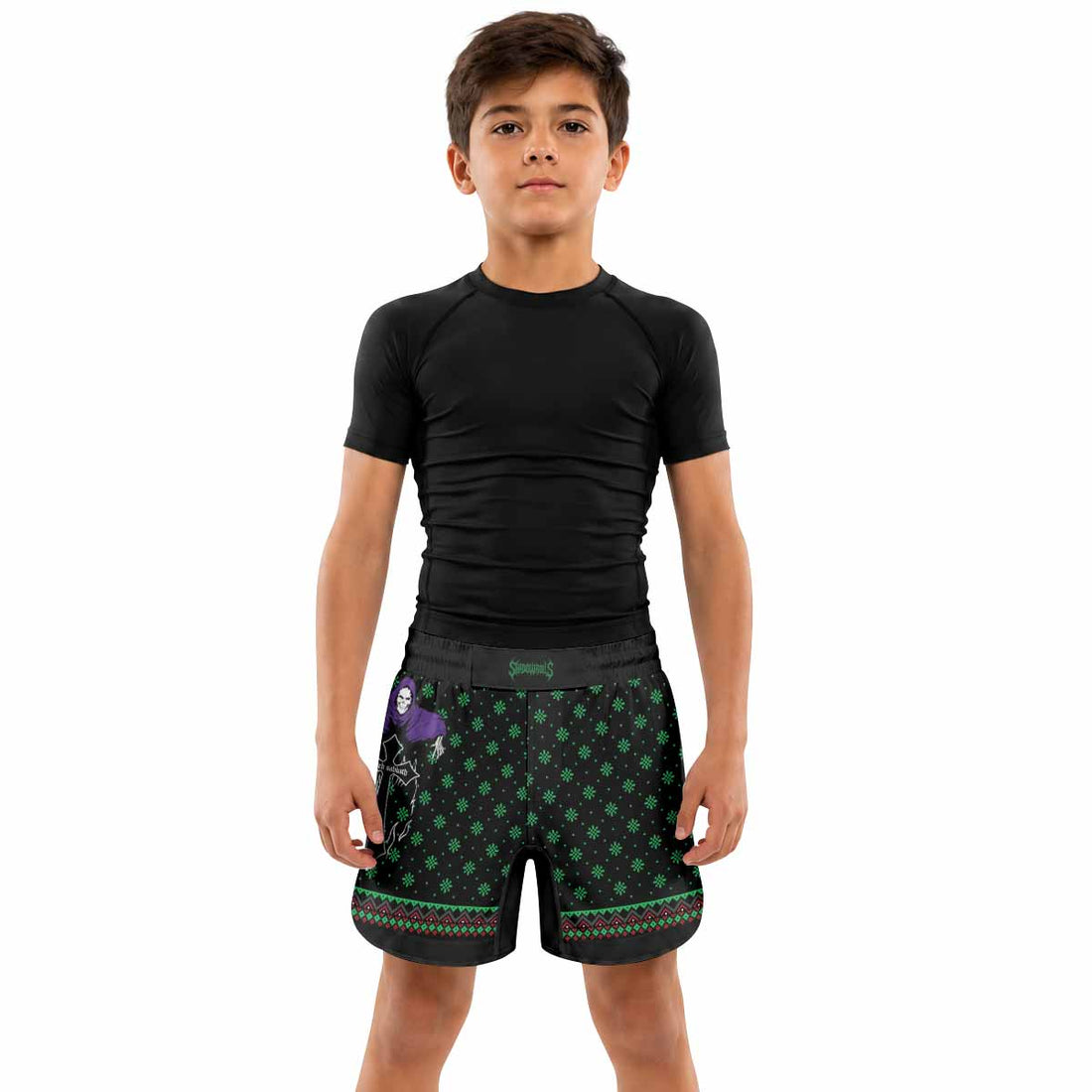 Holidays Bloody Holidays Kids Grappling Shorts - lifestyle