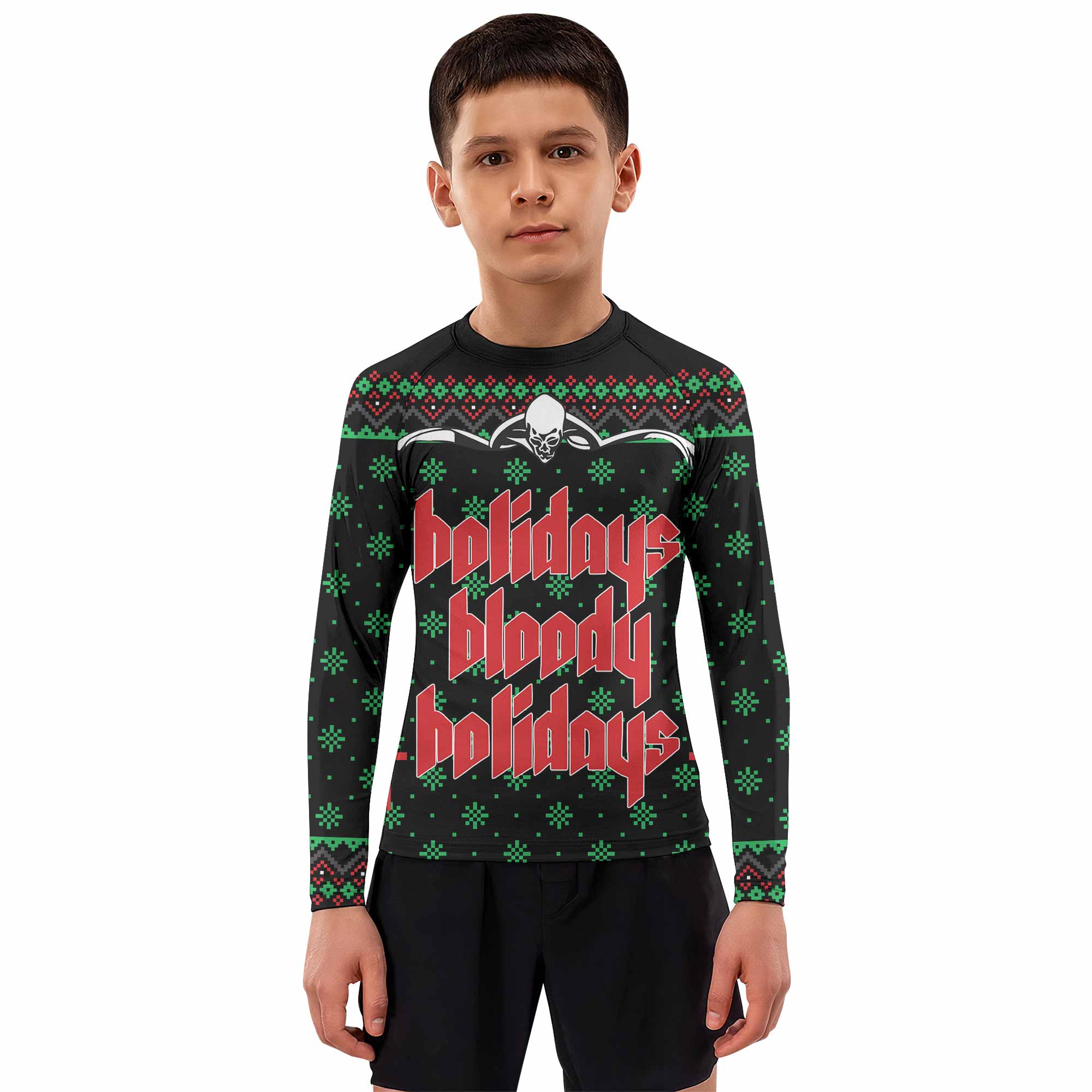 Holidays Bloody Holidays Kids Rash Guard