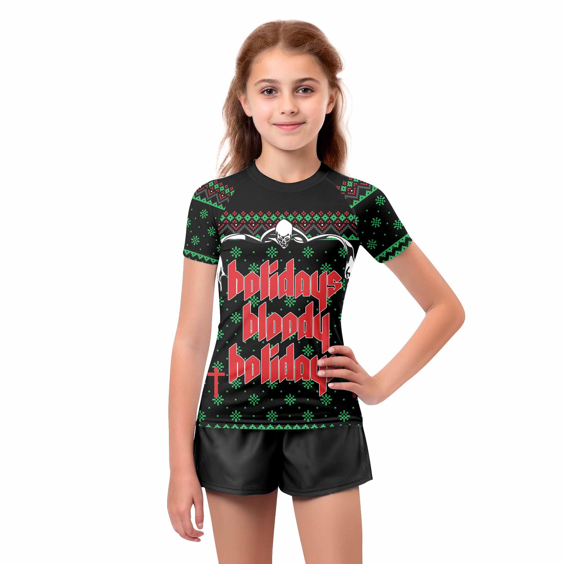 Holidays Bloody Holidays Kids Rash Guard