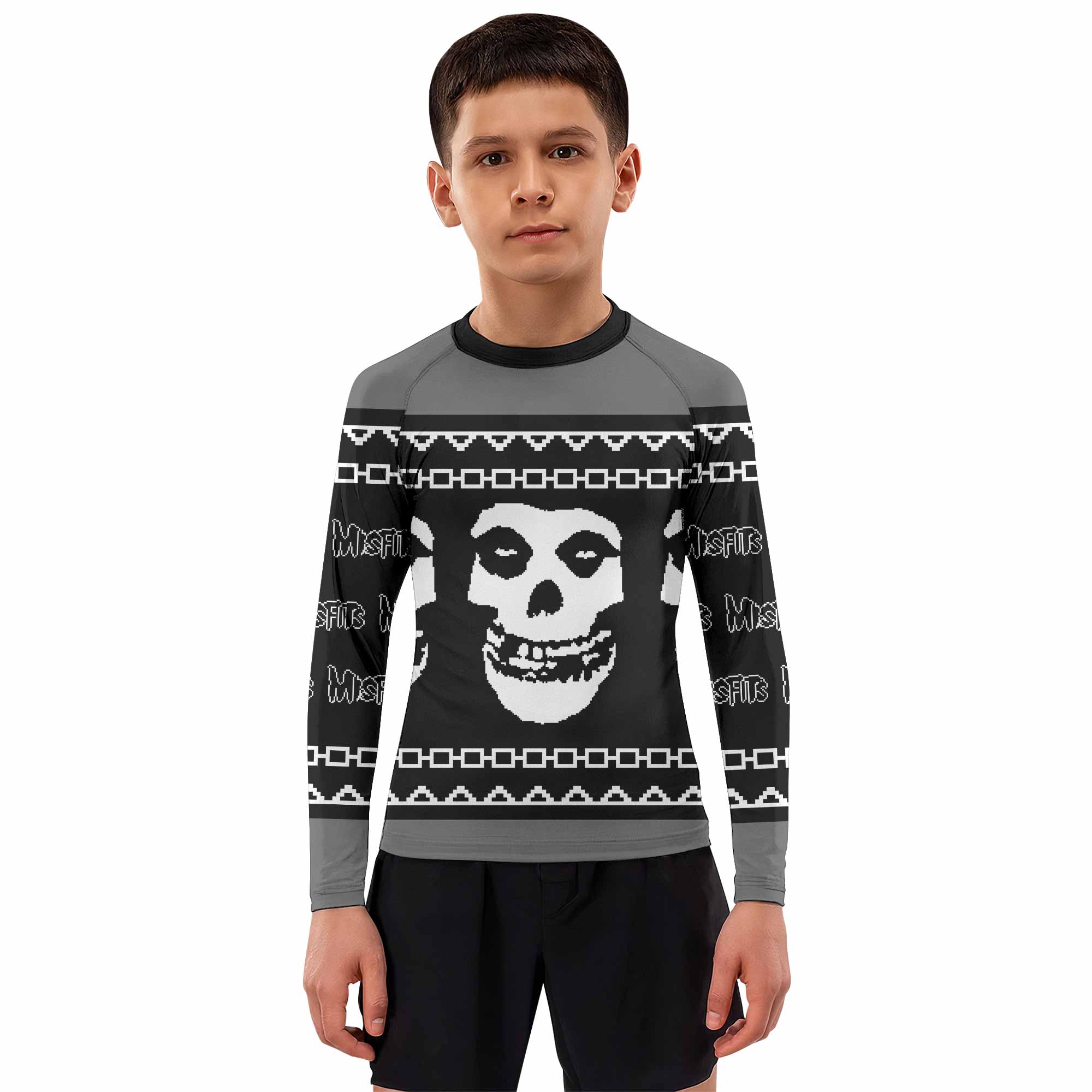Christmas Misfits Kids Rash Guard