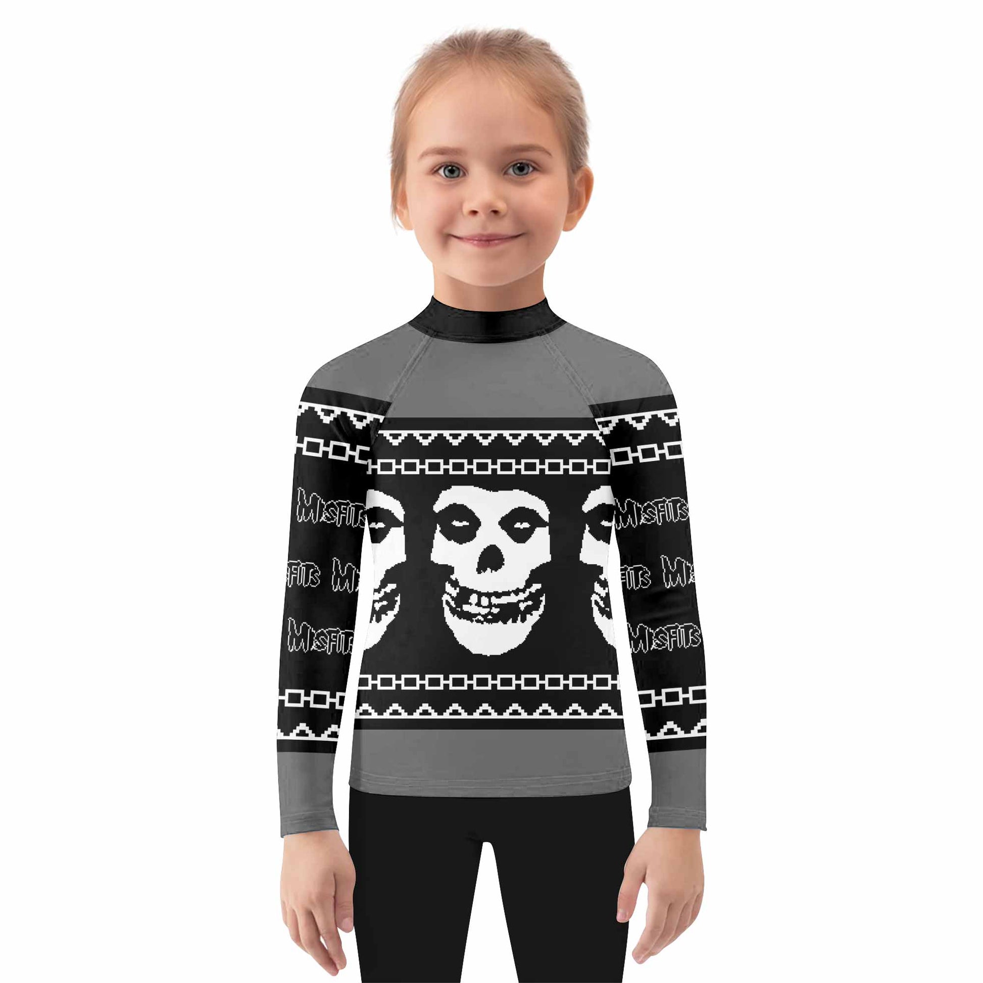 Christmas Misfits Kids Rash Guard