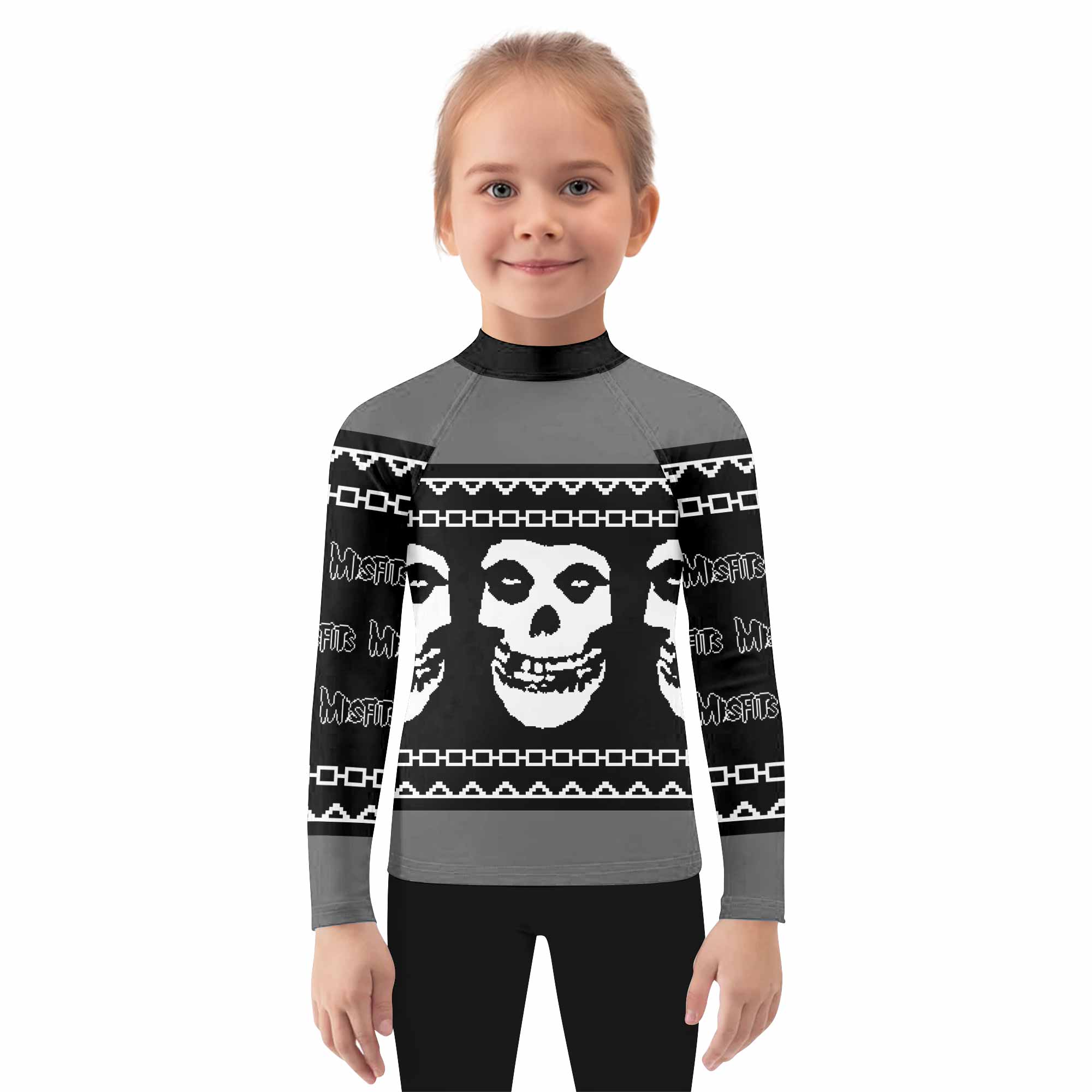 Christmas Misfits Kids Rash Guard