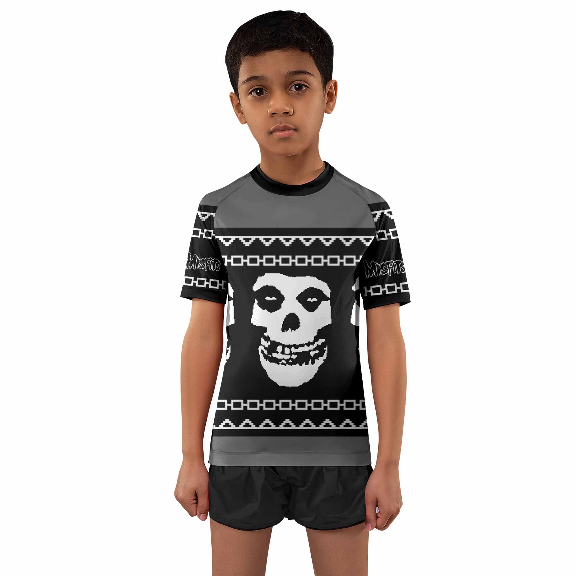 Christmas Misfits Kids Rash Guard