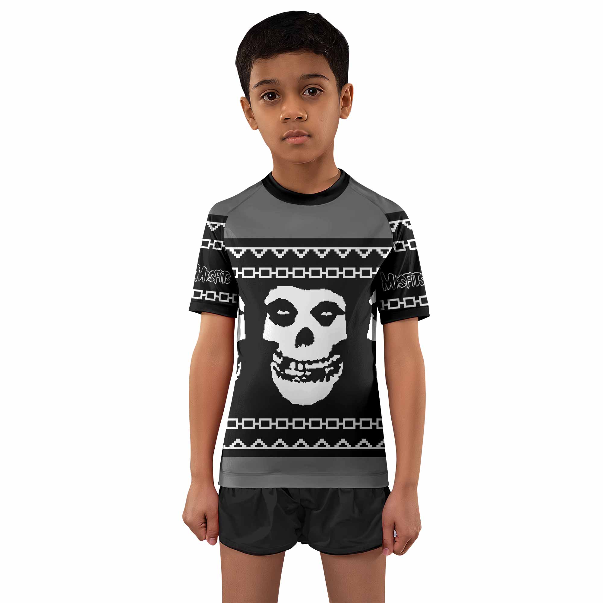 Christmas Misfits Kids Rash Guard