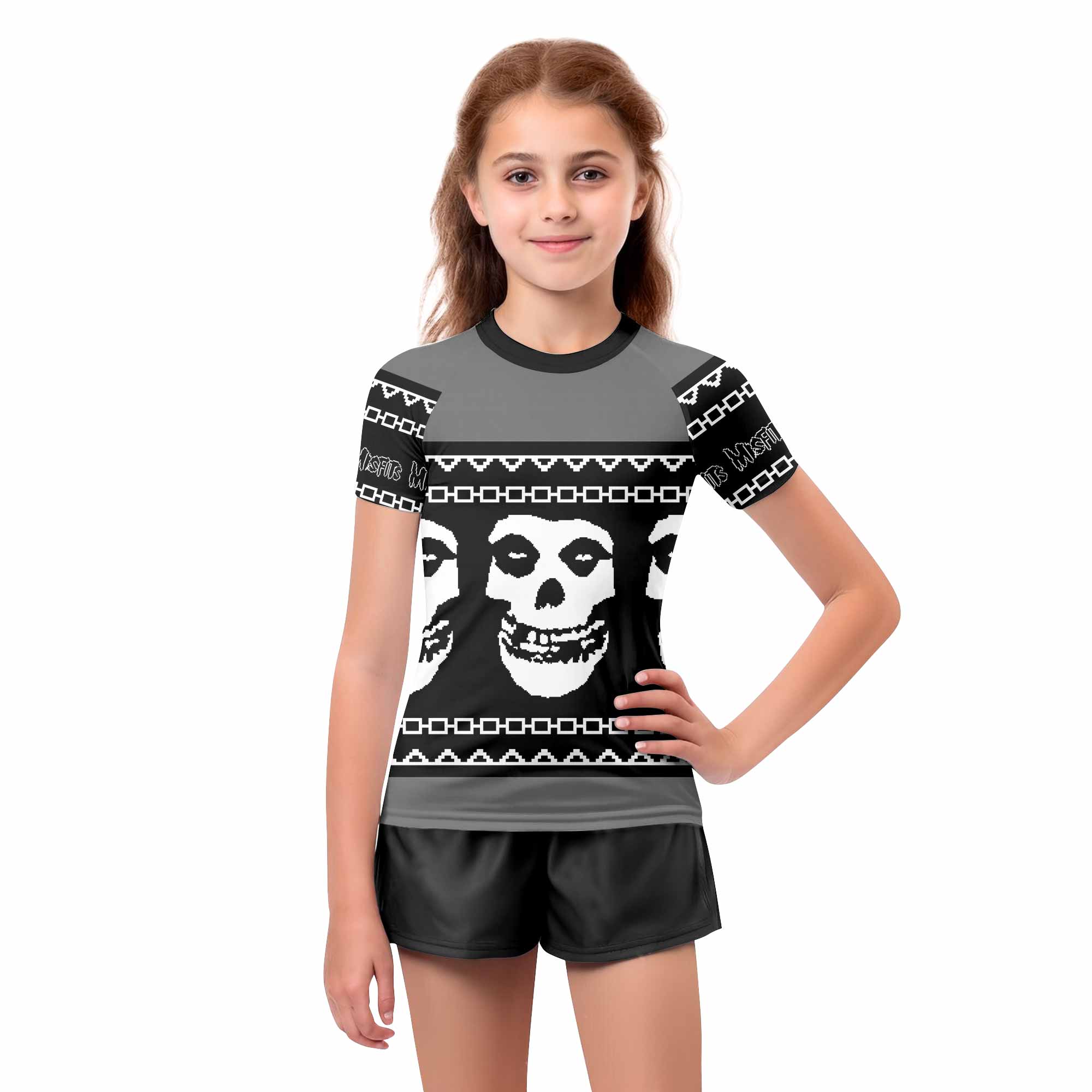Christmas Misfits Kids Rash Guard