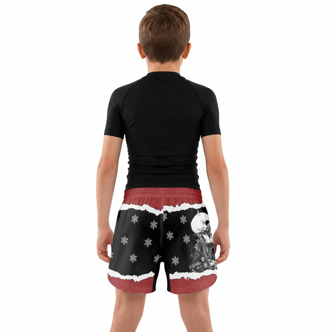 Megadeth Christmas Kids Grappling Shorts - lifestyle