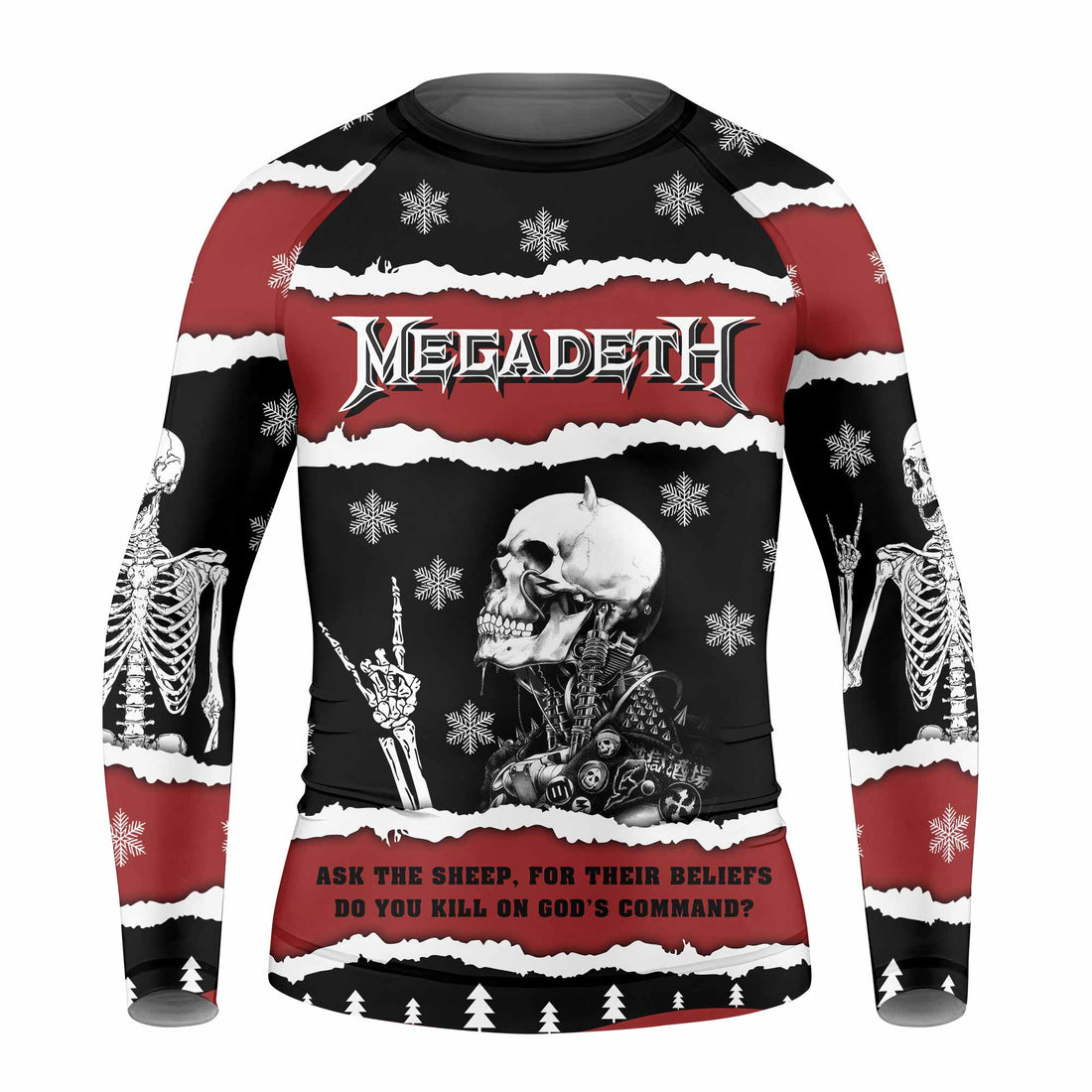 Megadeth Christmas Kids Rash Guard