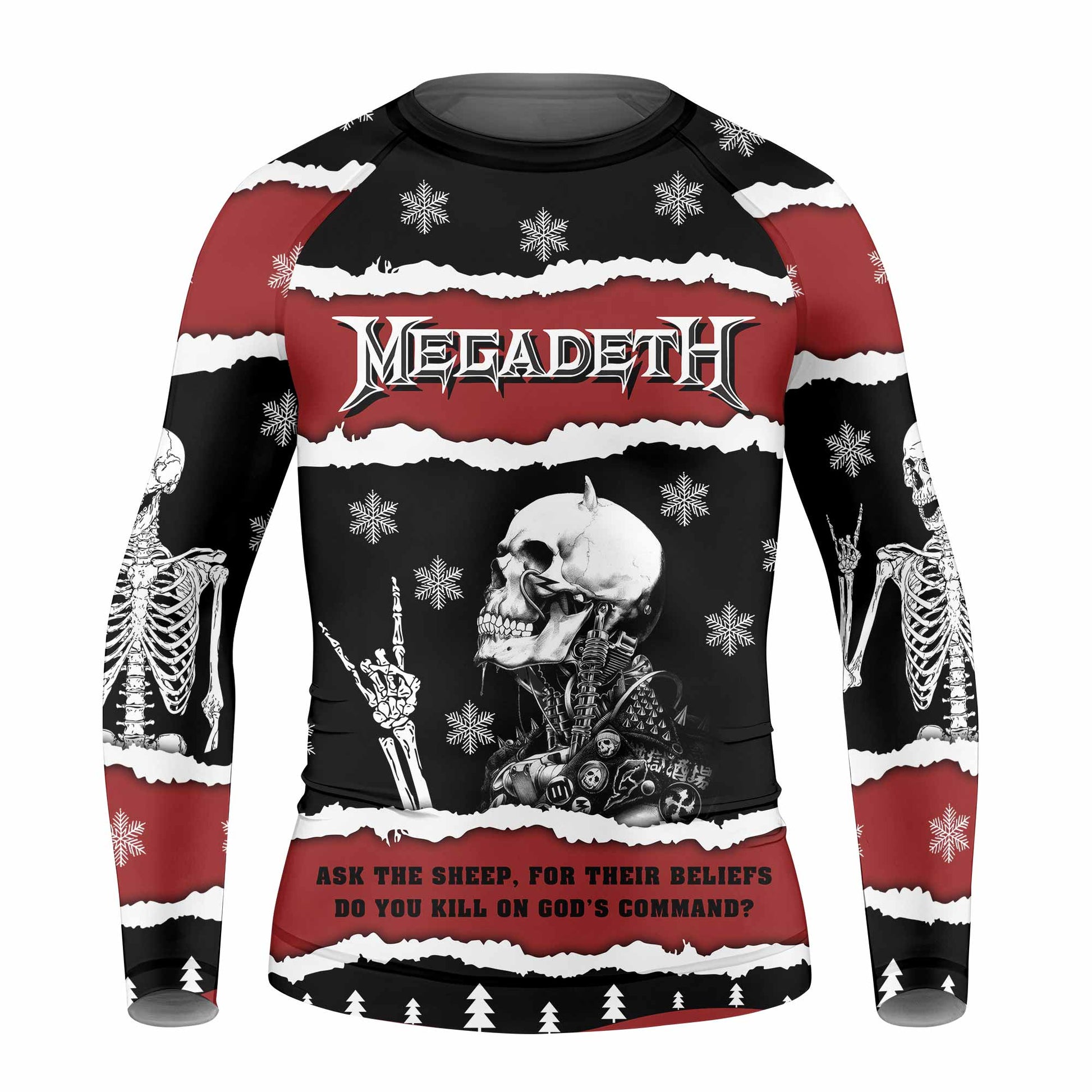 Megadeth Christmas Kids Rash Guard