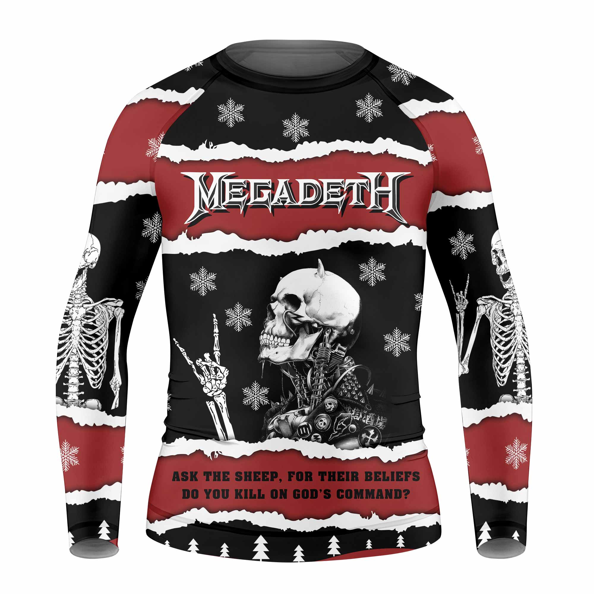 Megadeth Christmas Kids Rash Guard