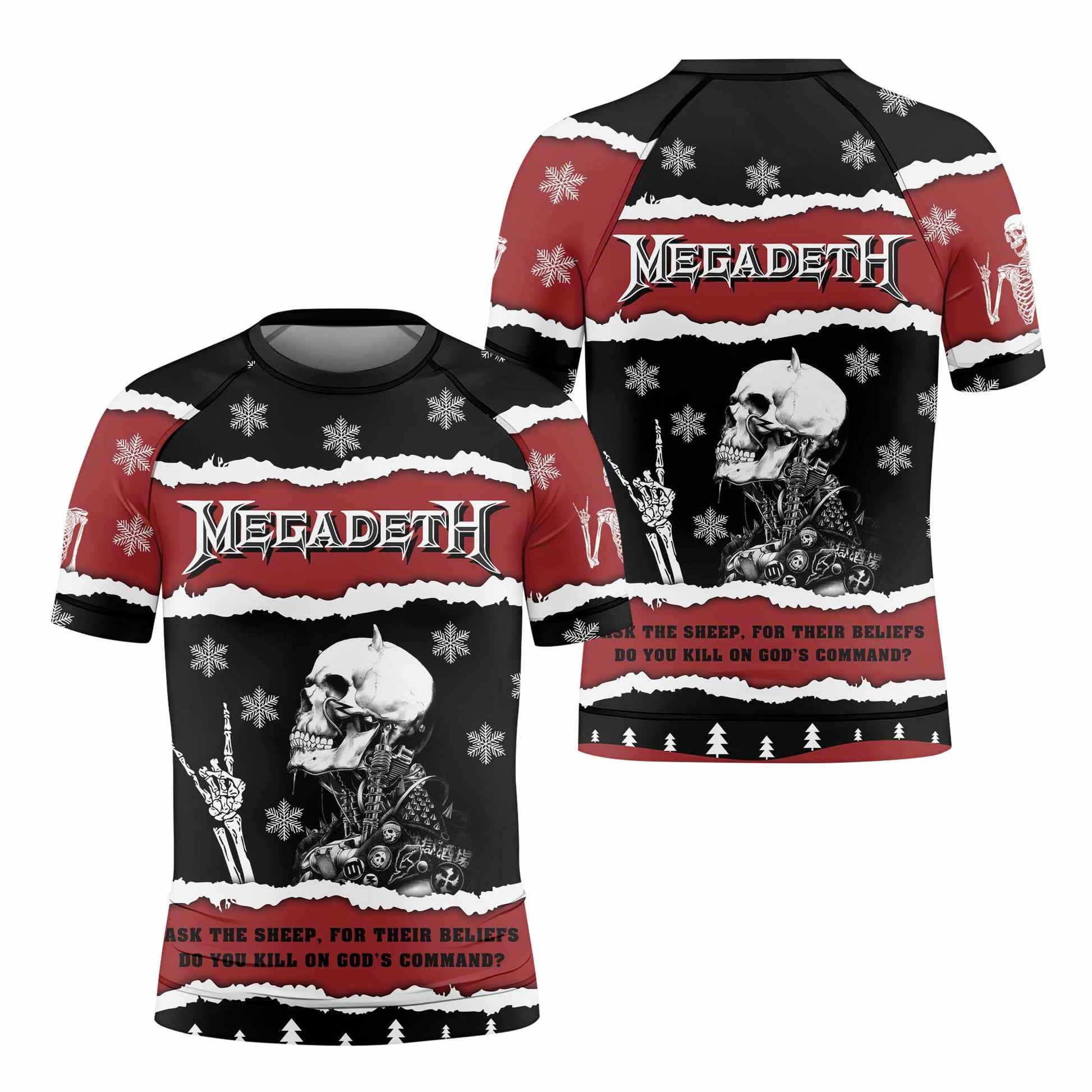 Megadeth Christmas Kids Rash Guard