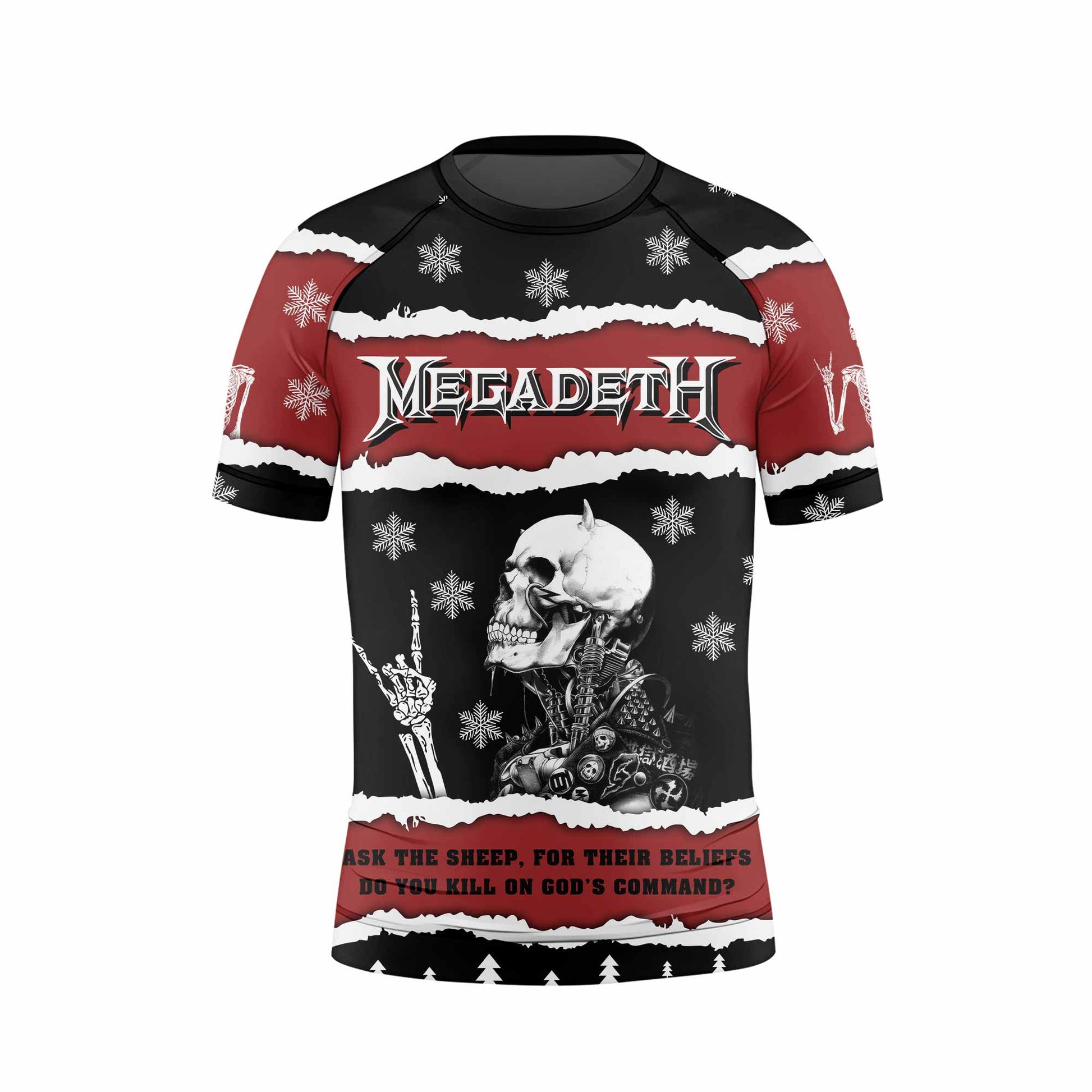 Megadeth Christmas Kids Rash Guard