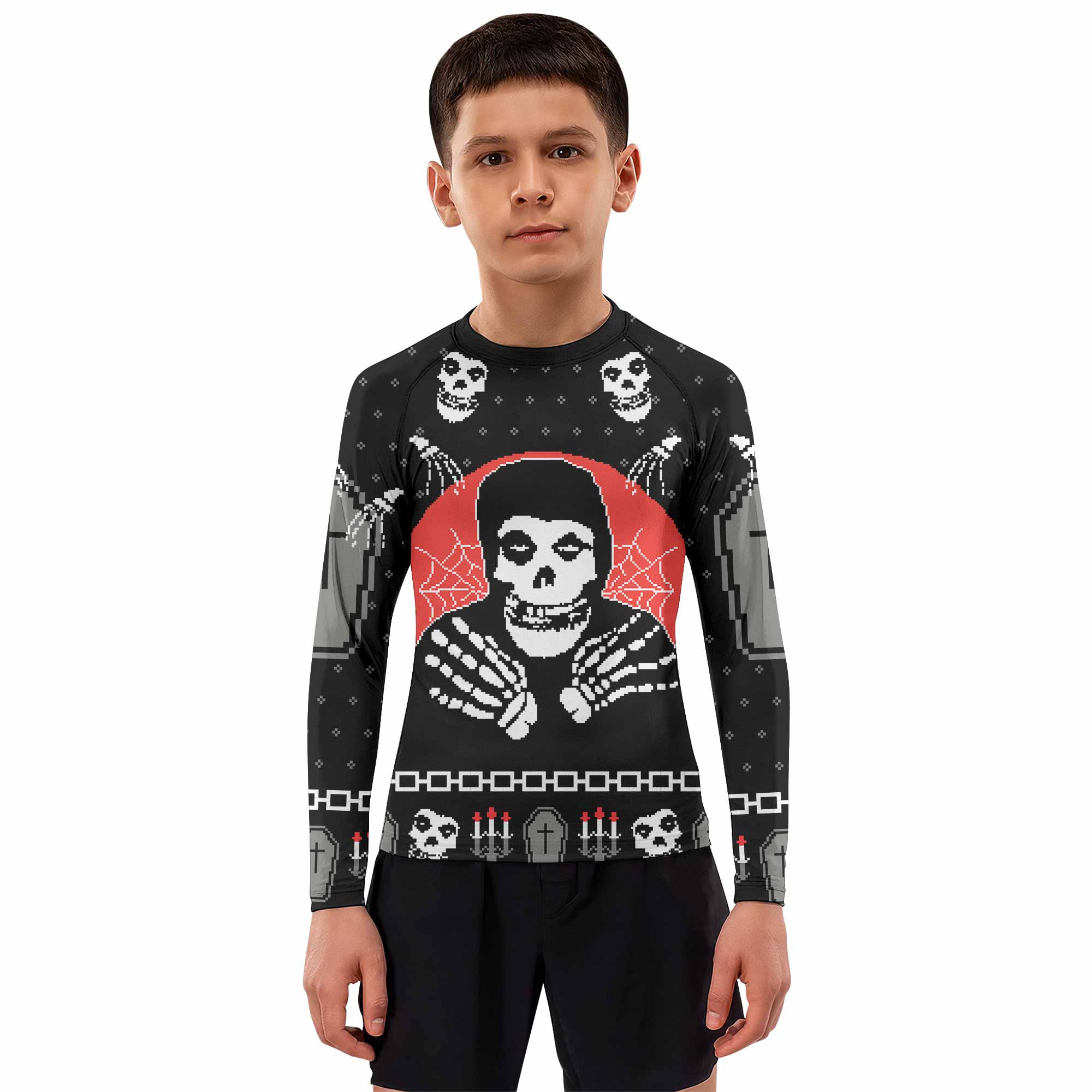Misfits Christmas Kids Rash Guard