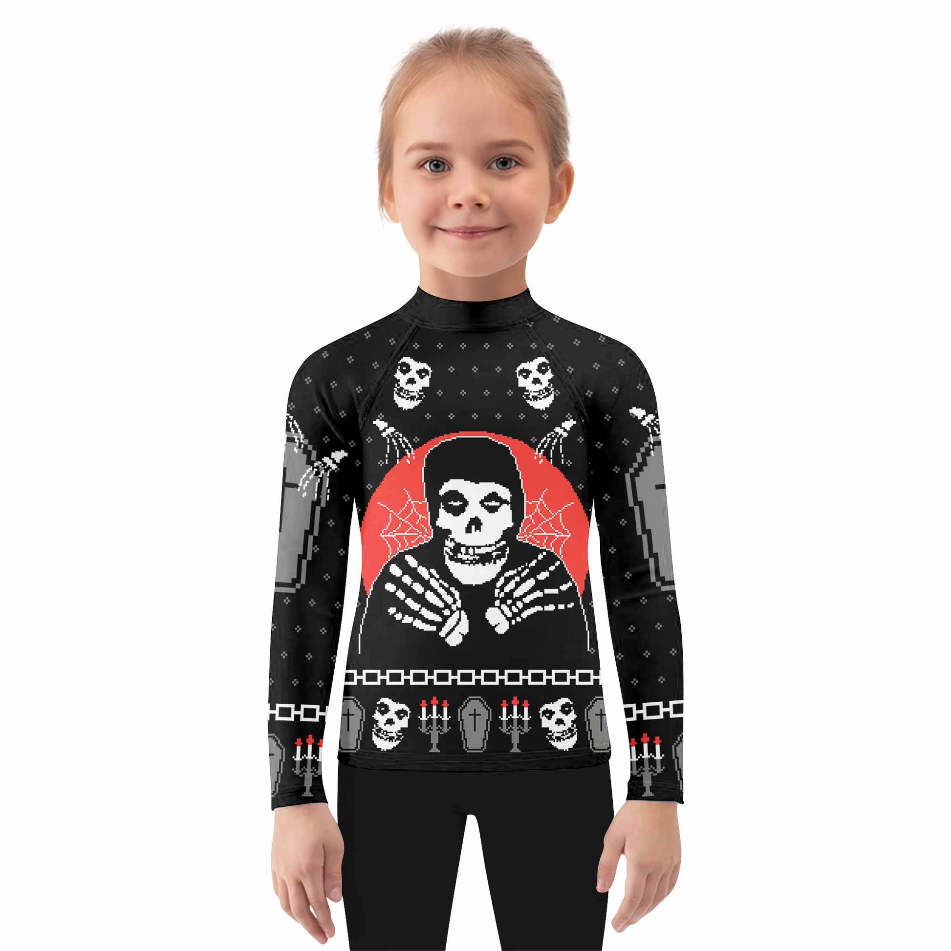 Misfits Christmas Kids Rash Guard