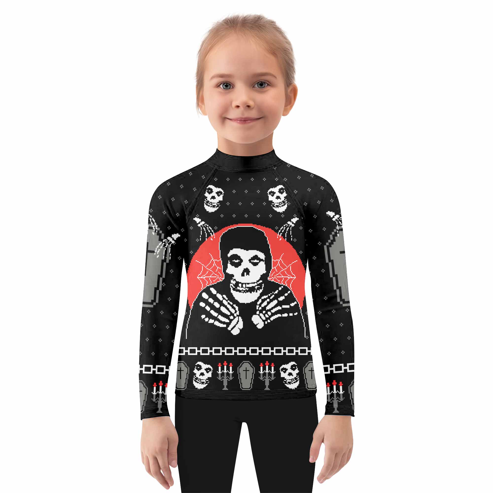 Misfits Christmas Kids Rash Guard