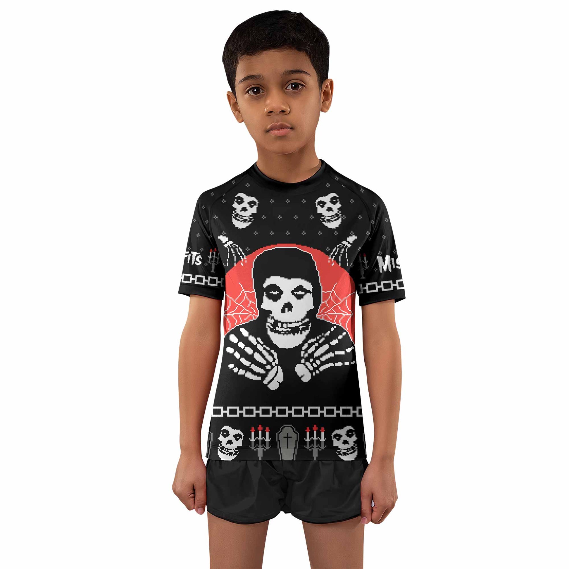 Misfits Christmas Kids Rash Guard