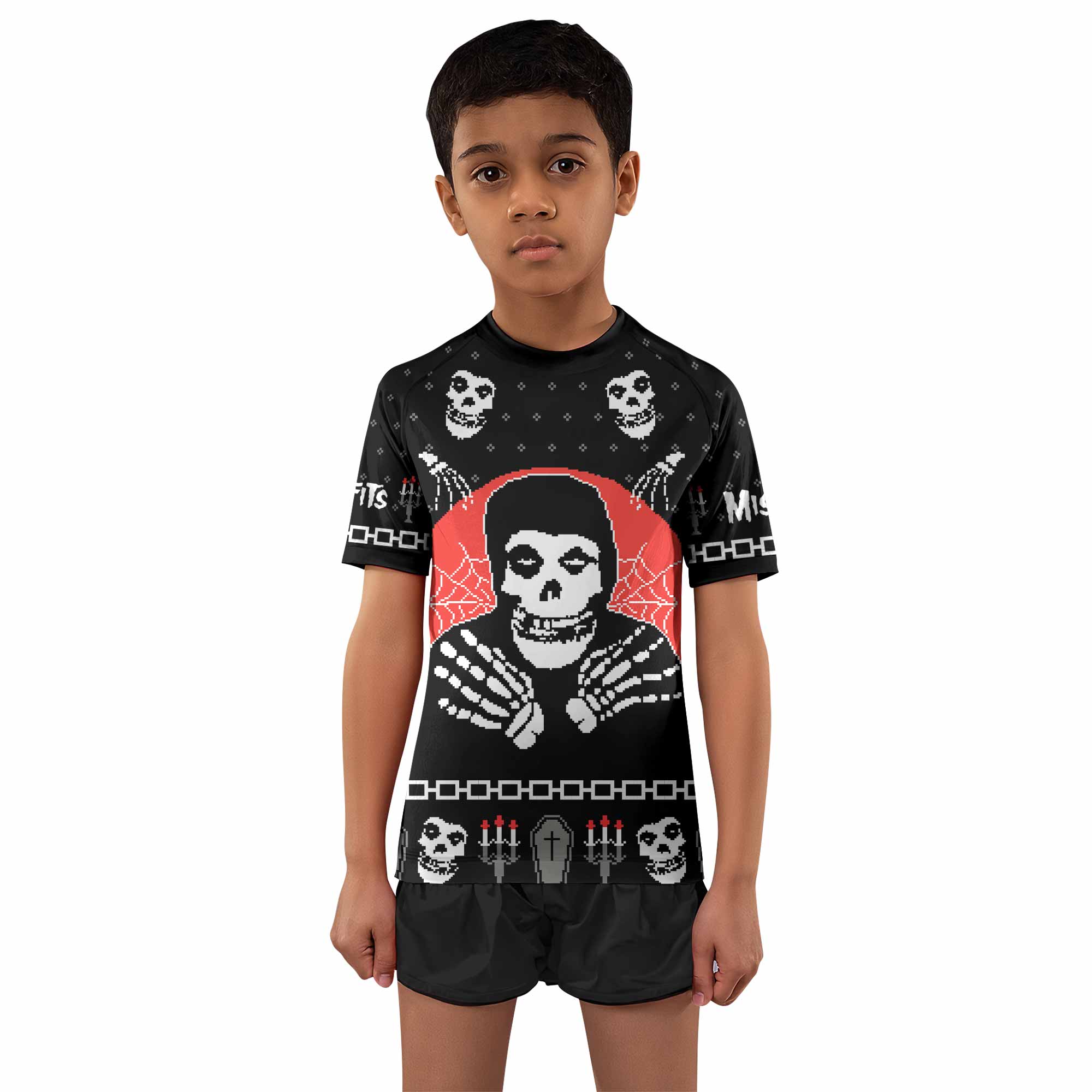 Misfits Christmas Kids Rash Guard