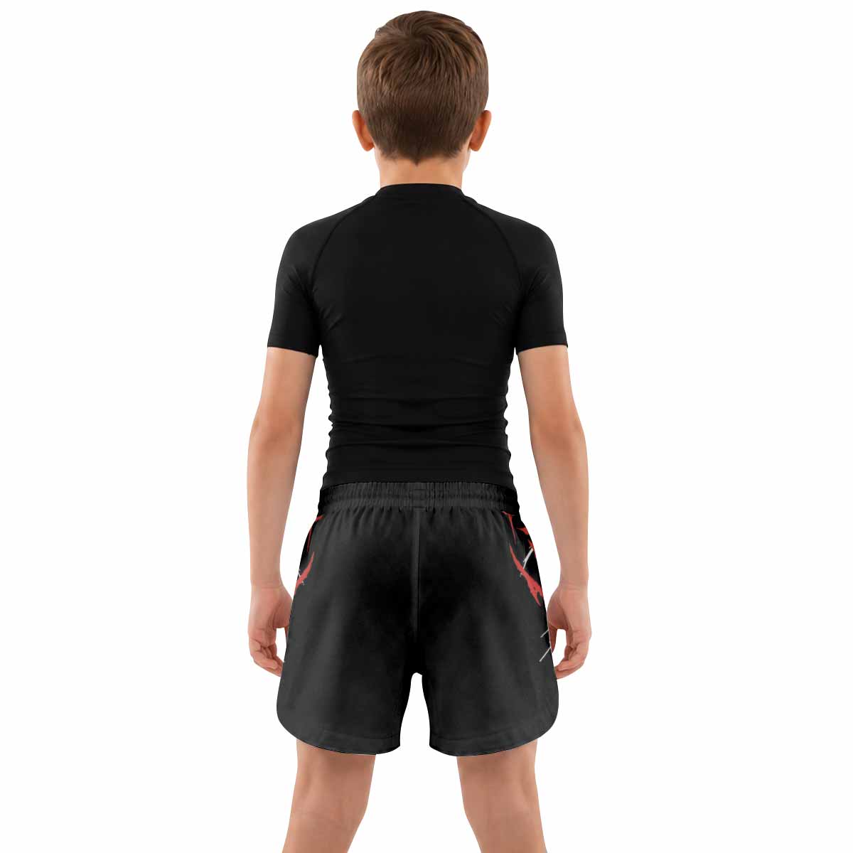 Infernal Spines Kids Grappling Shorts - lifestyle