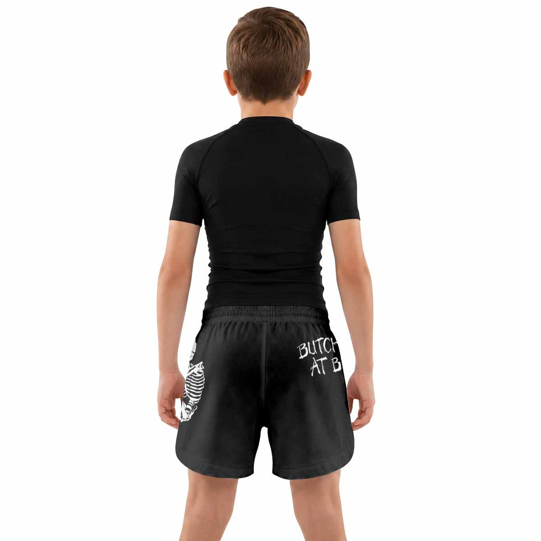 Butchered at Birth Kids Grappling Shorts - lifestyle
