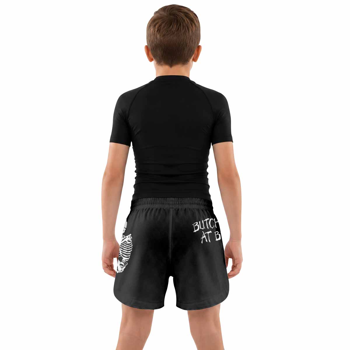Butchered at Birth Kids Grappling Shorts - lifestyle