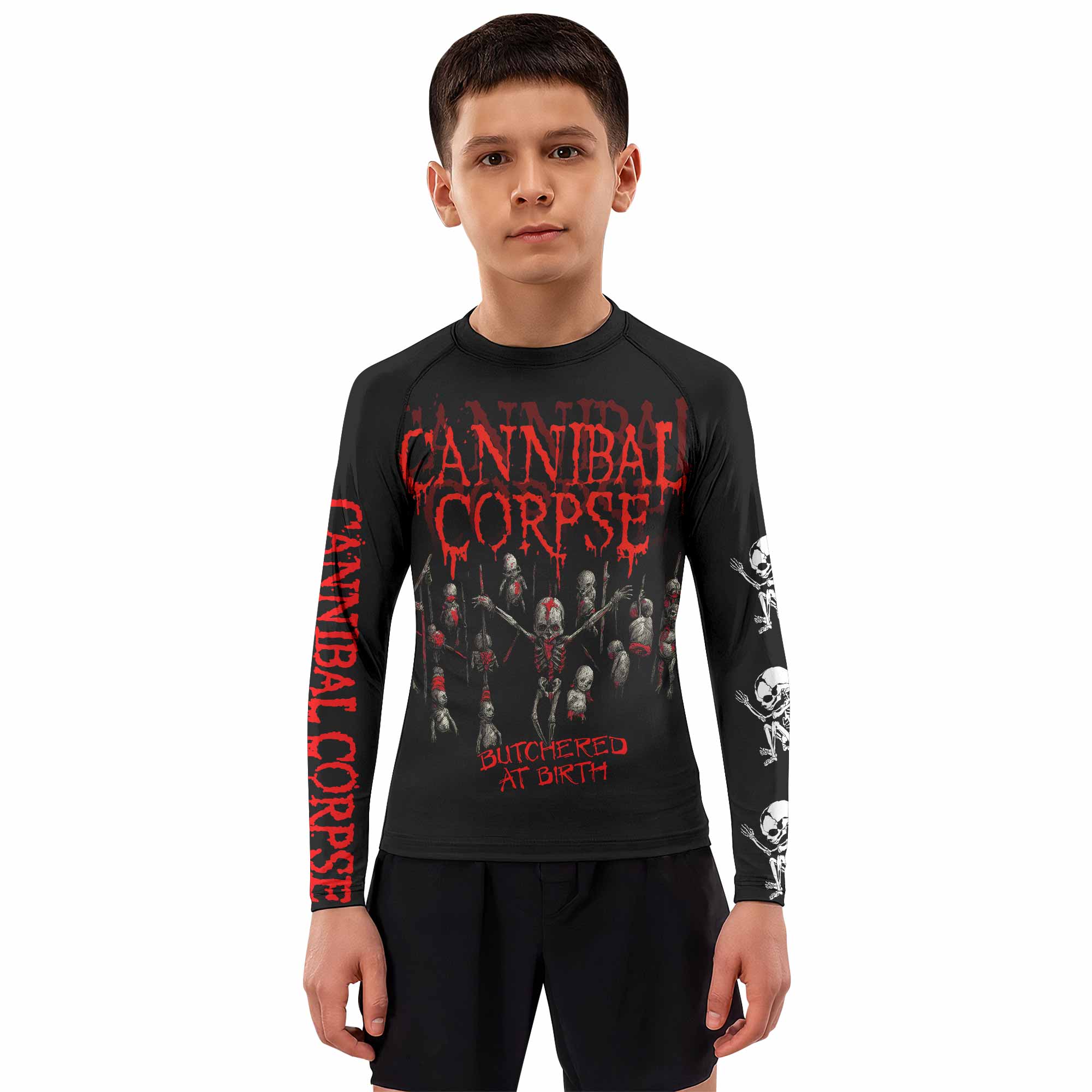 Butchered at Birth Kids Rash Guard