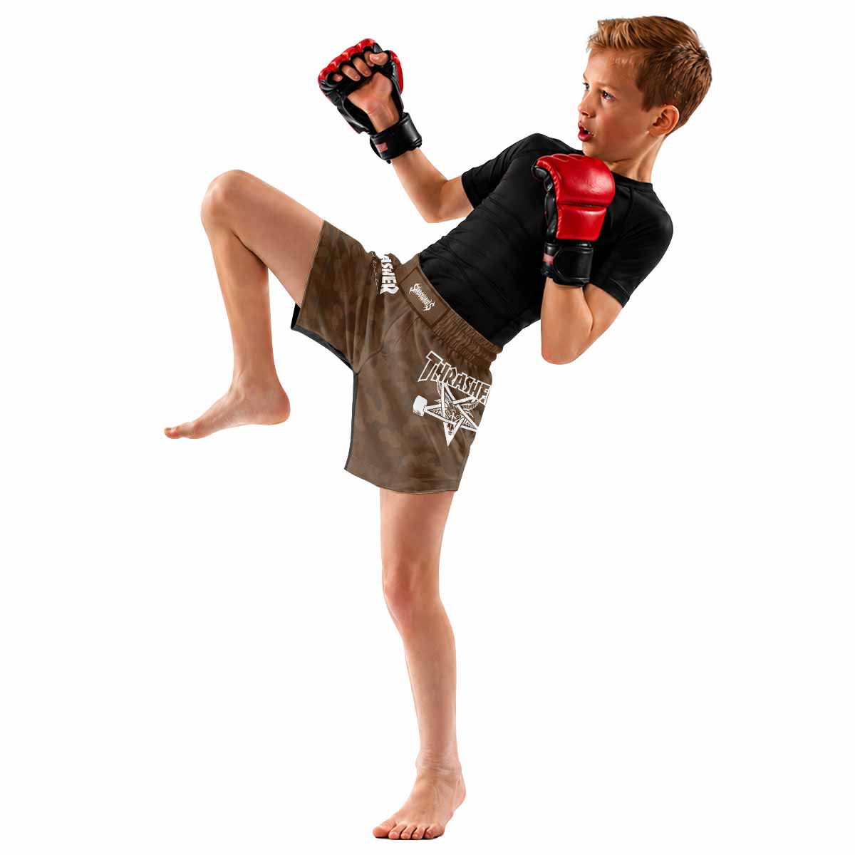 Thrasher Camo Kids Grappling Shorts