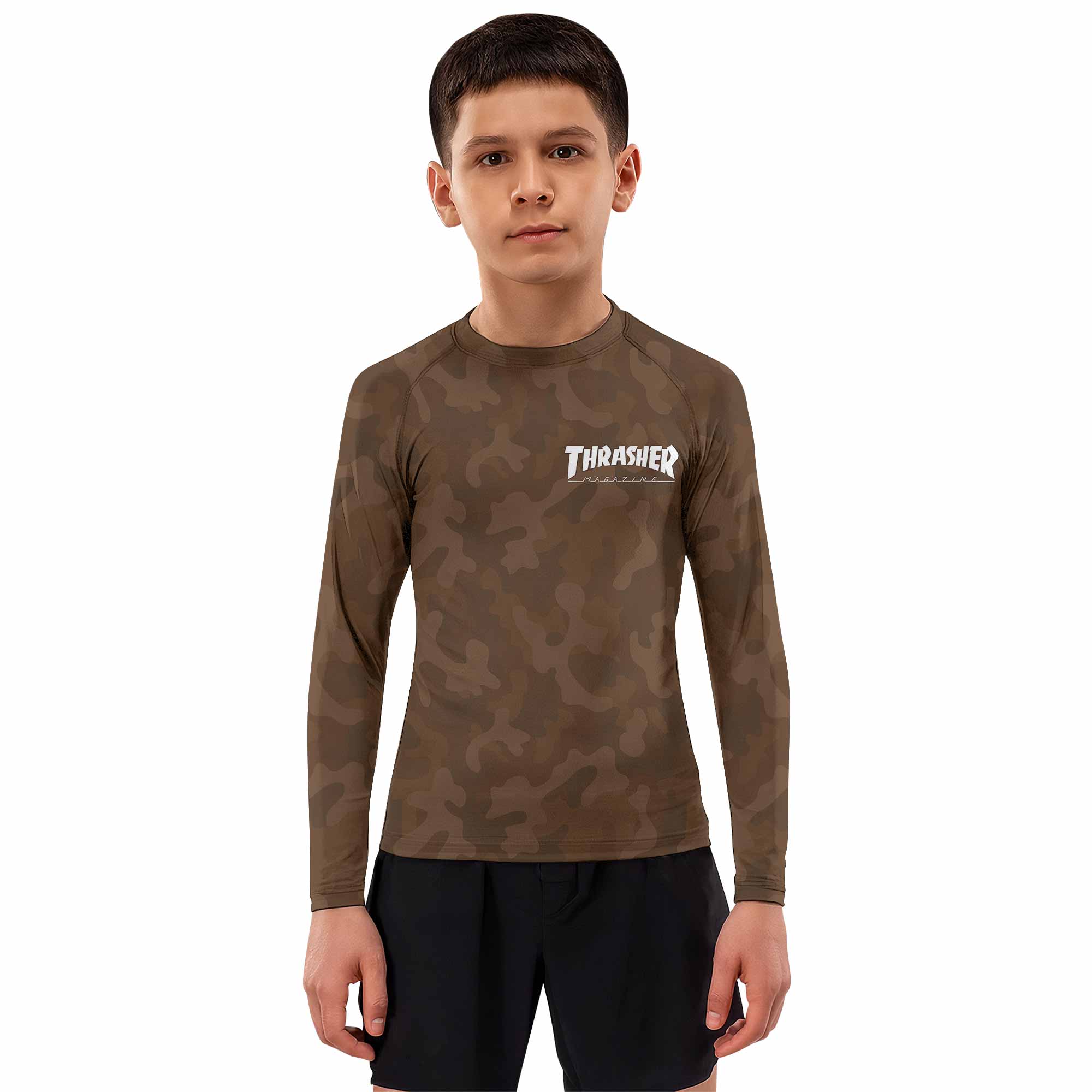 Thrasher Camo Kids Rash Guard