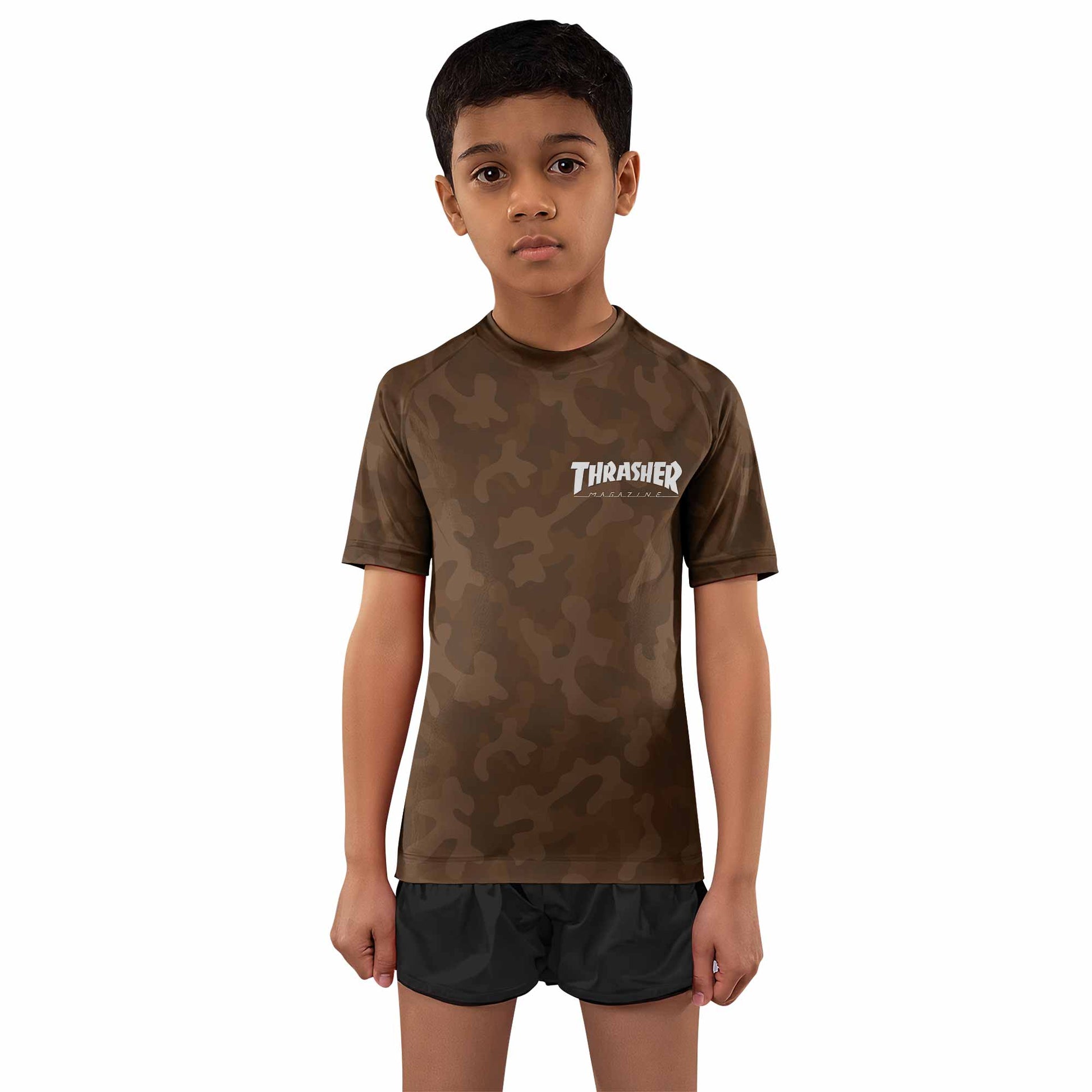 Thrasher Camo Kids Rash Guard
