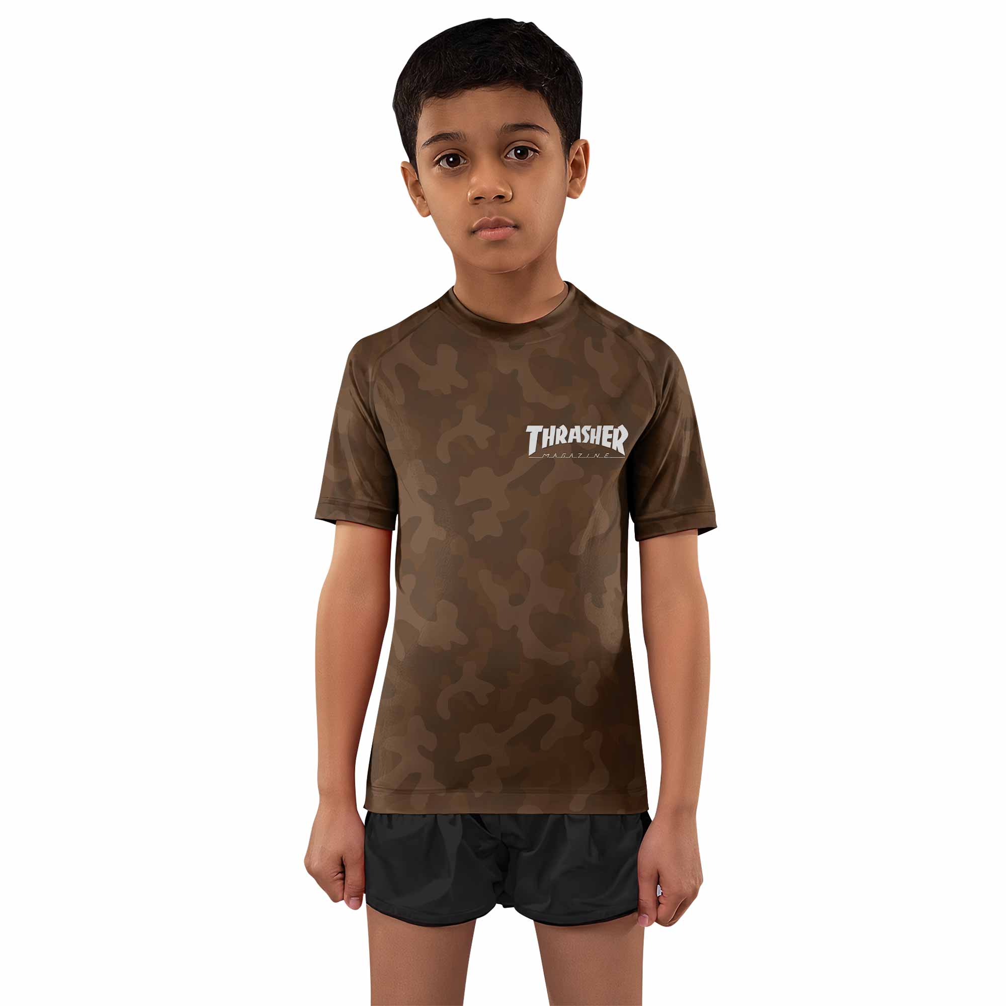 Thrasher Camo Kids Rash Guard