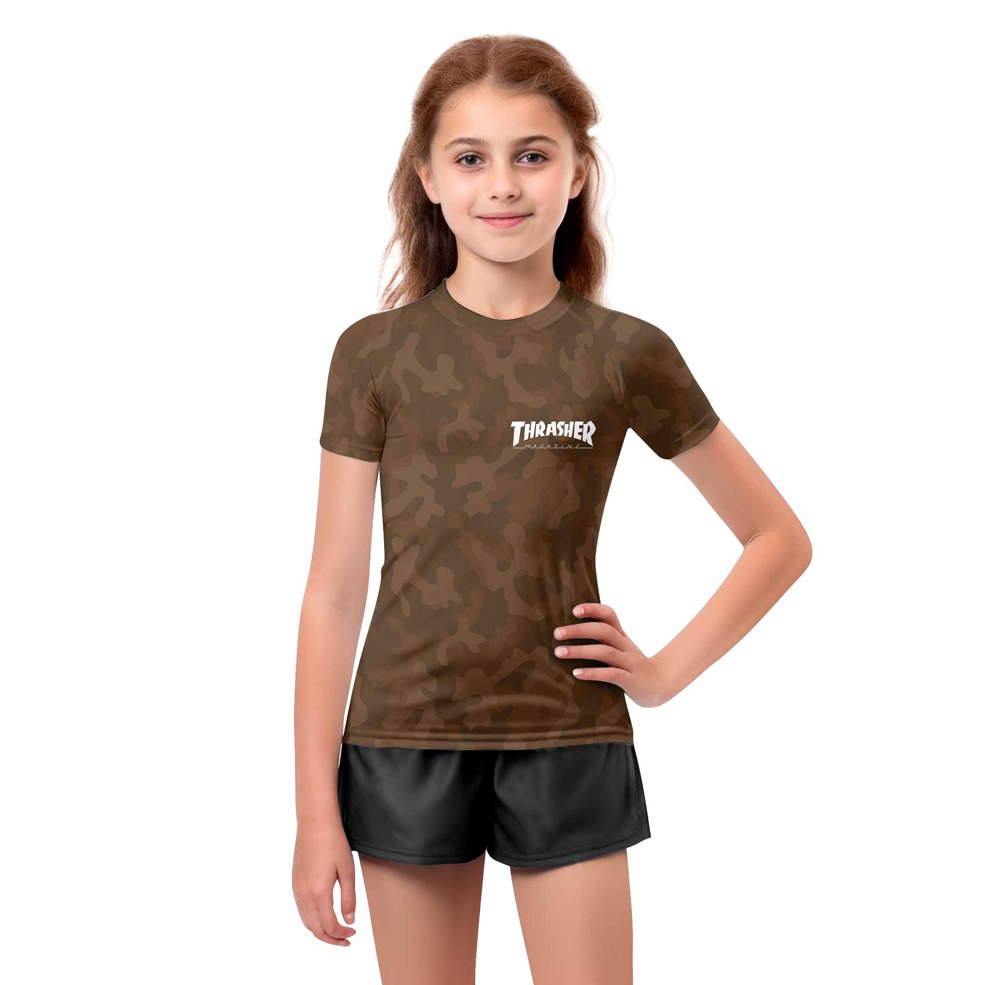 Thrasher Camo Kids Rash Guard
