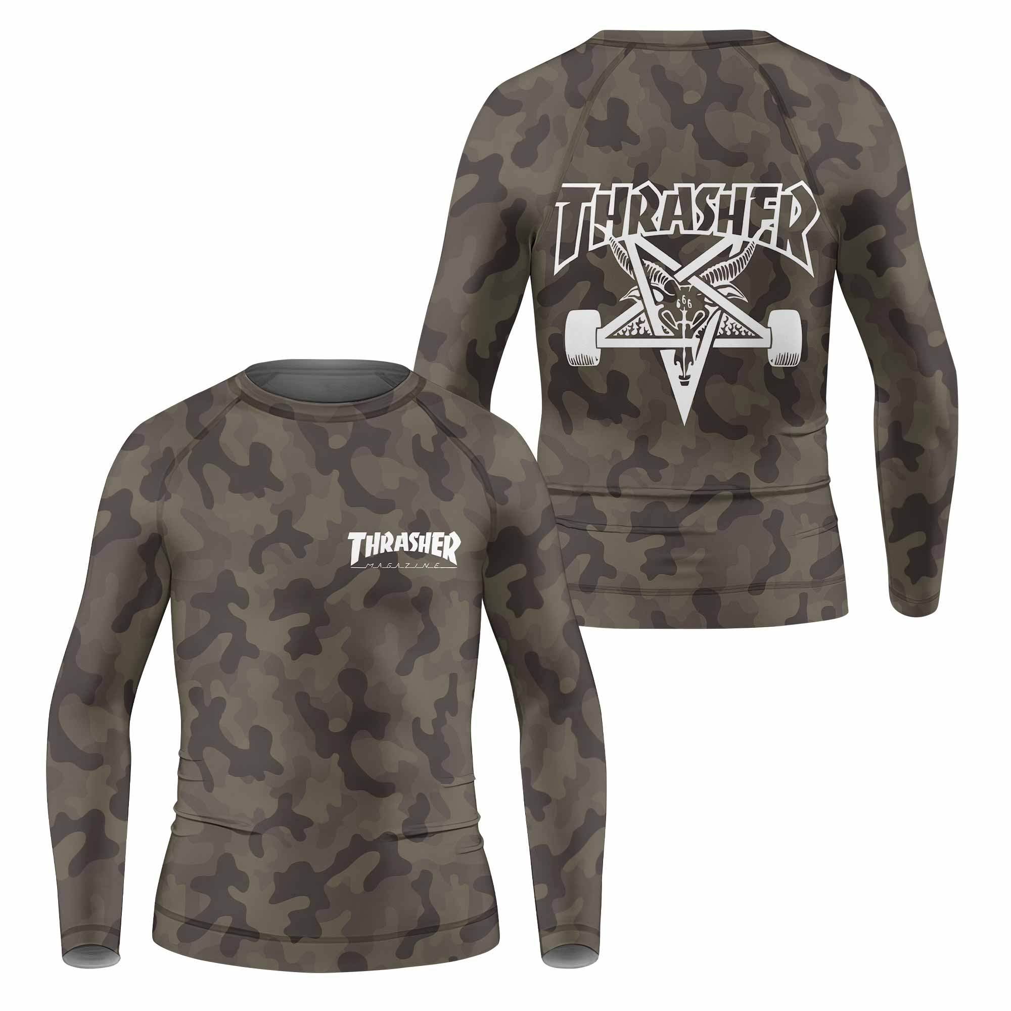Thrasher Camo Kids Rash Guard