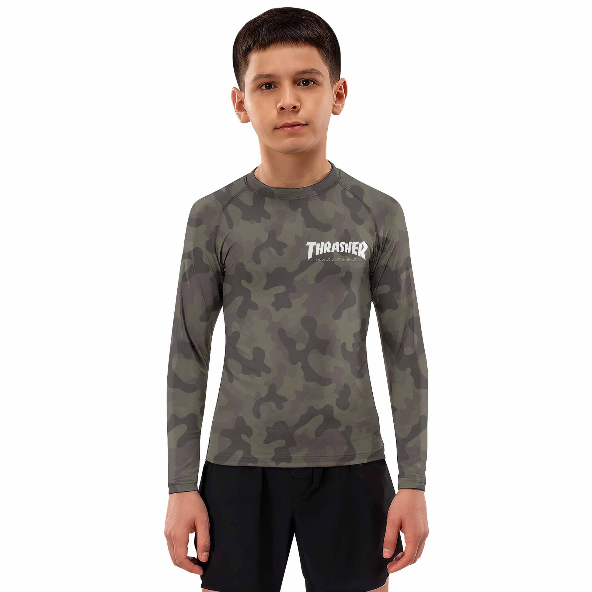 Thrasher Camo Kids Rash Guard