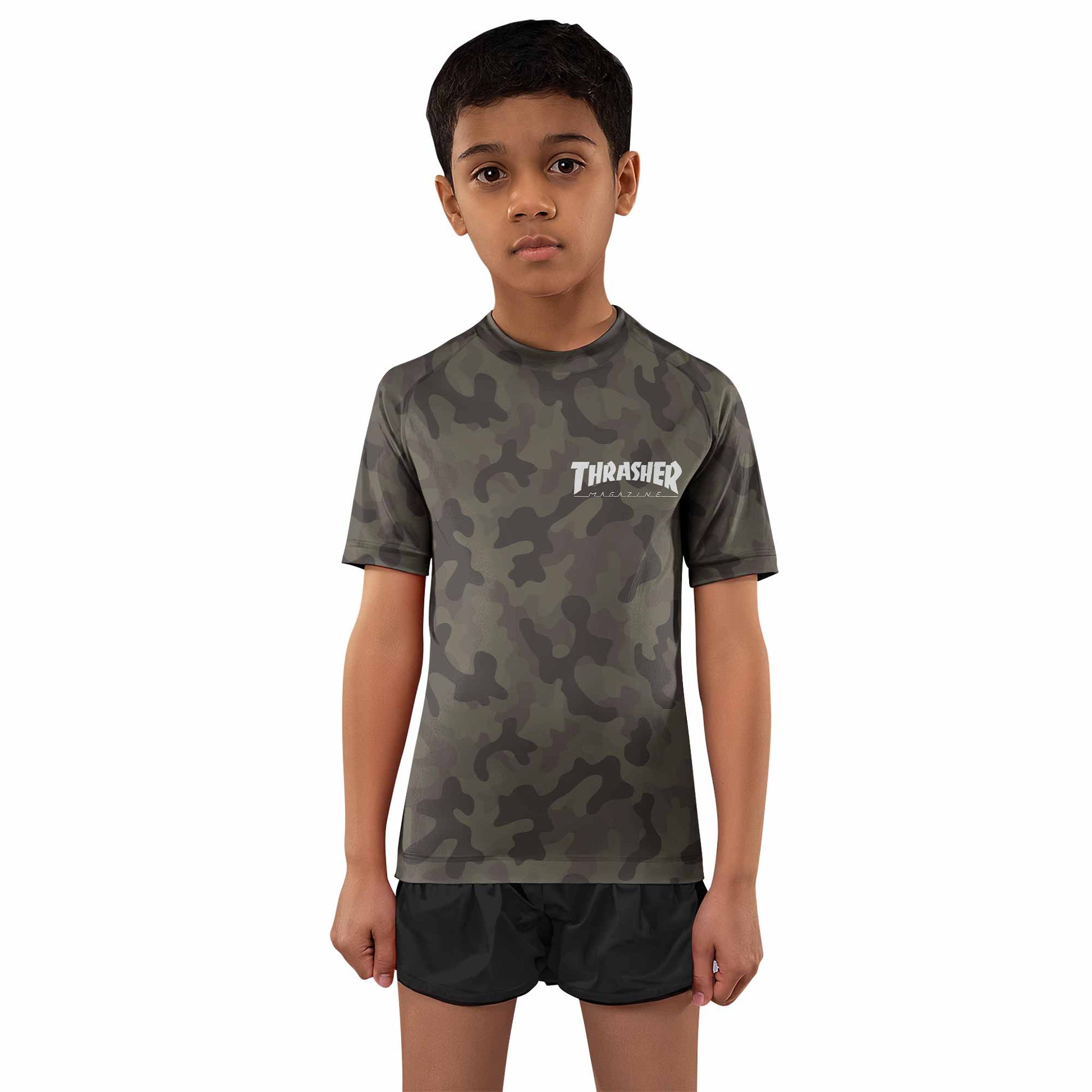 Thrasher Camo Kids Rash Guard