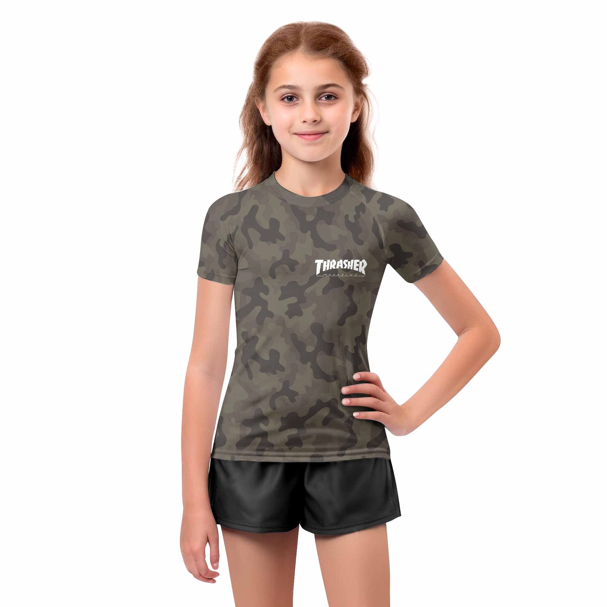 Thrasher Camo Kids Rash Guard