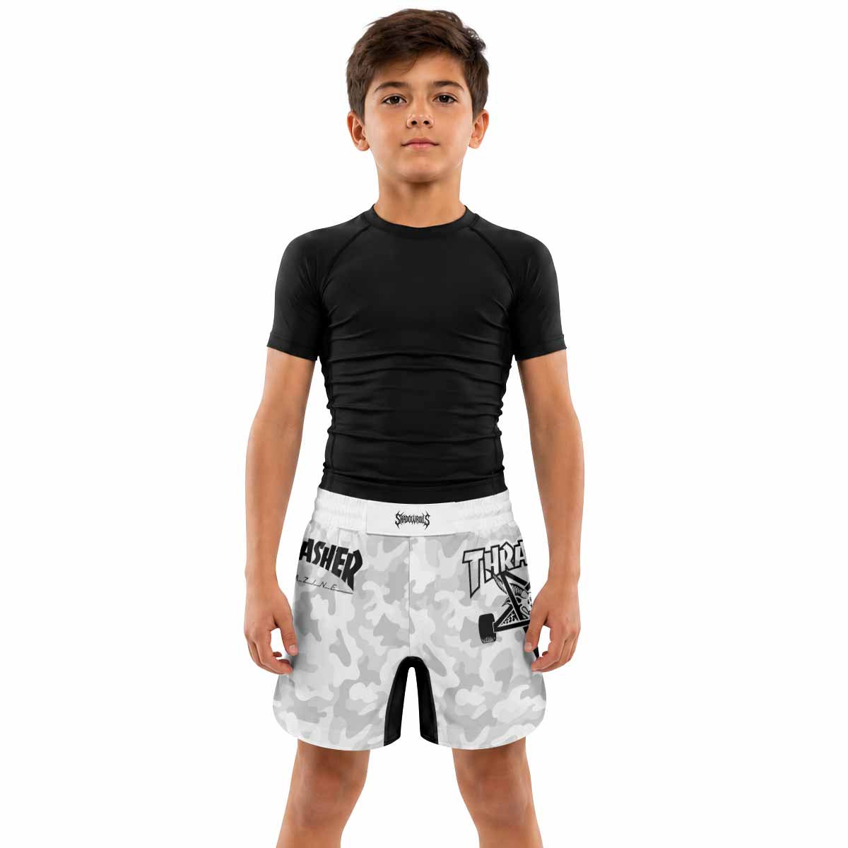 Thrasher Camo Kids Grappling Shorts