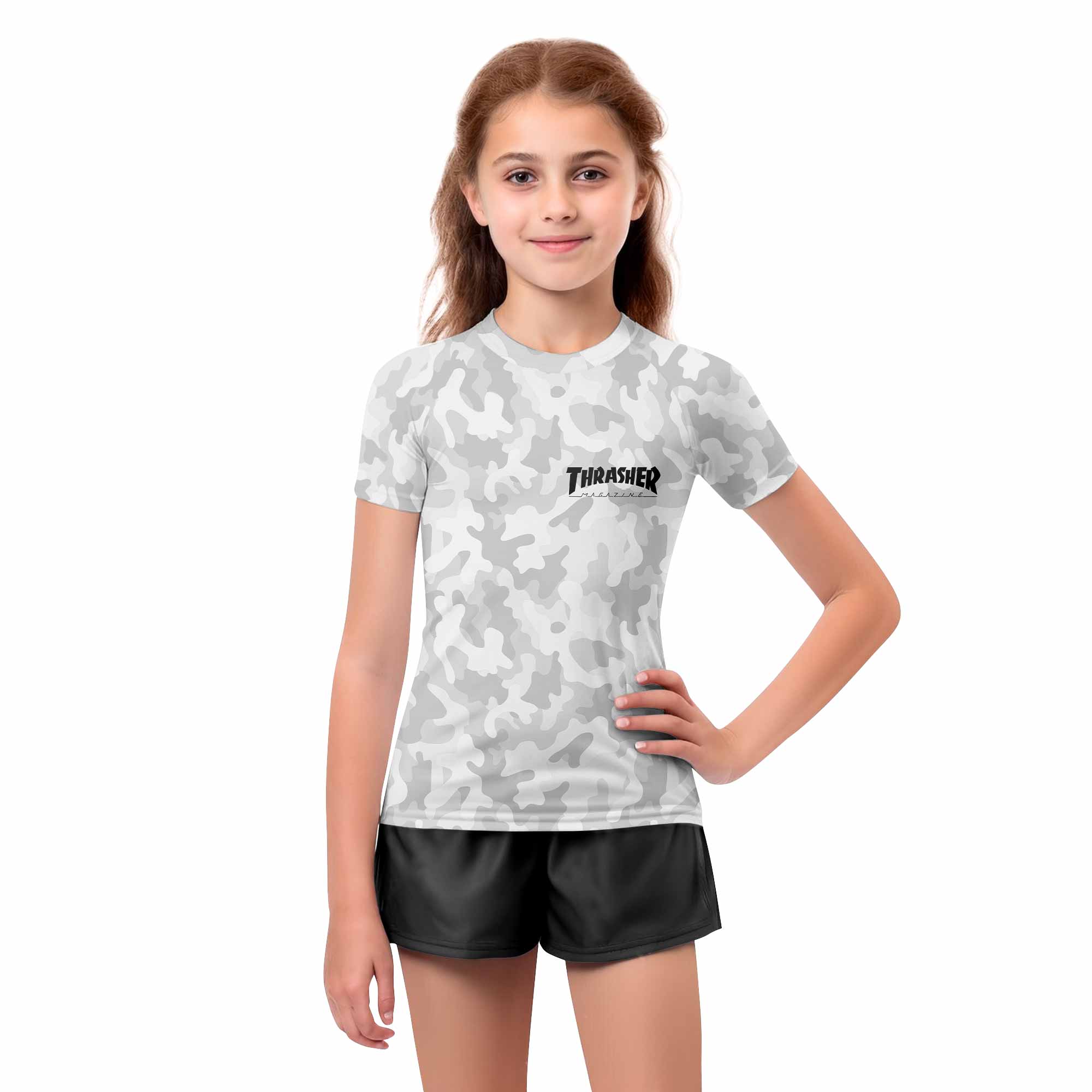 Thrasher Camo Kids Rash Guard