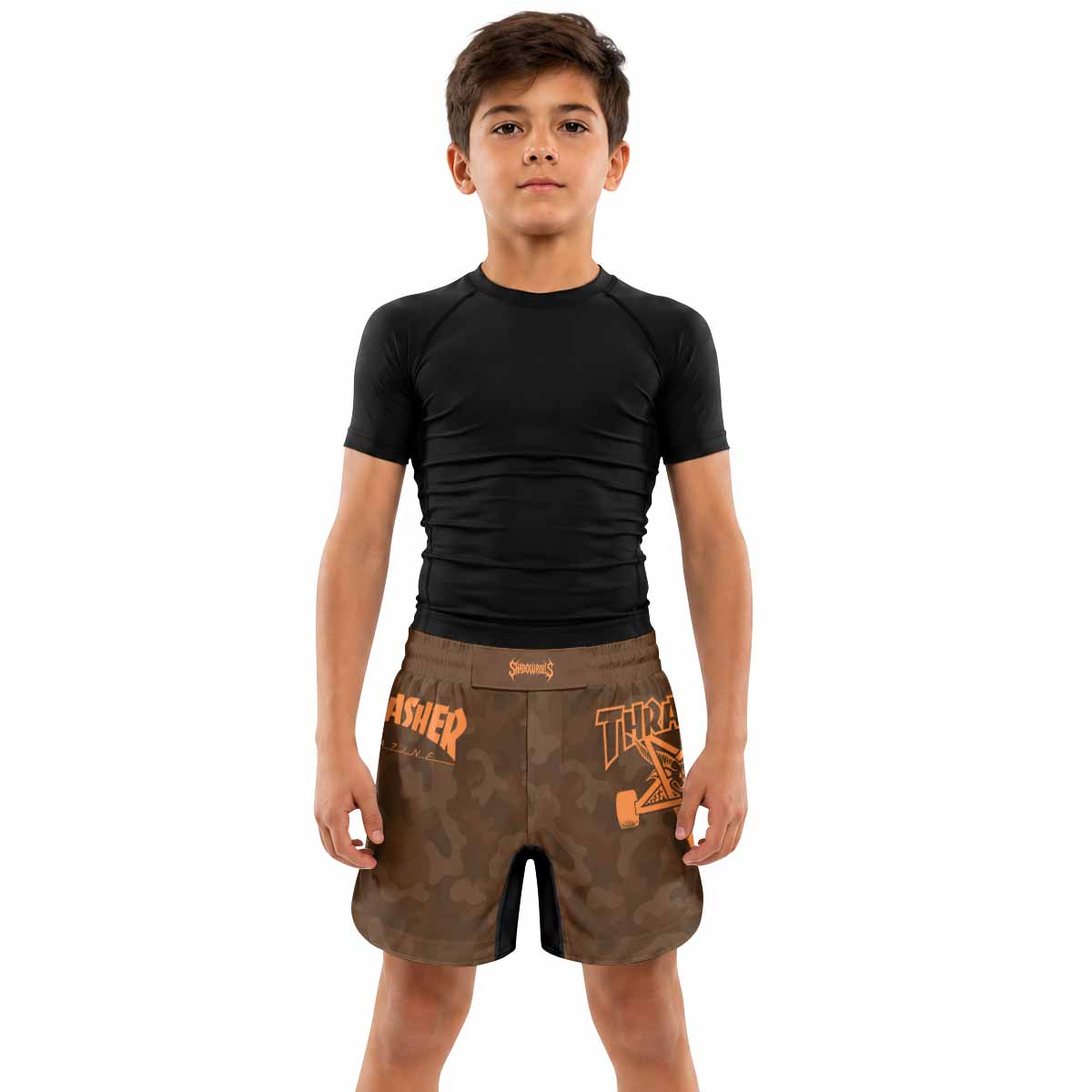 Thrasher Camo Kids Grappling Shorts