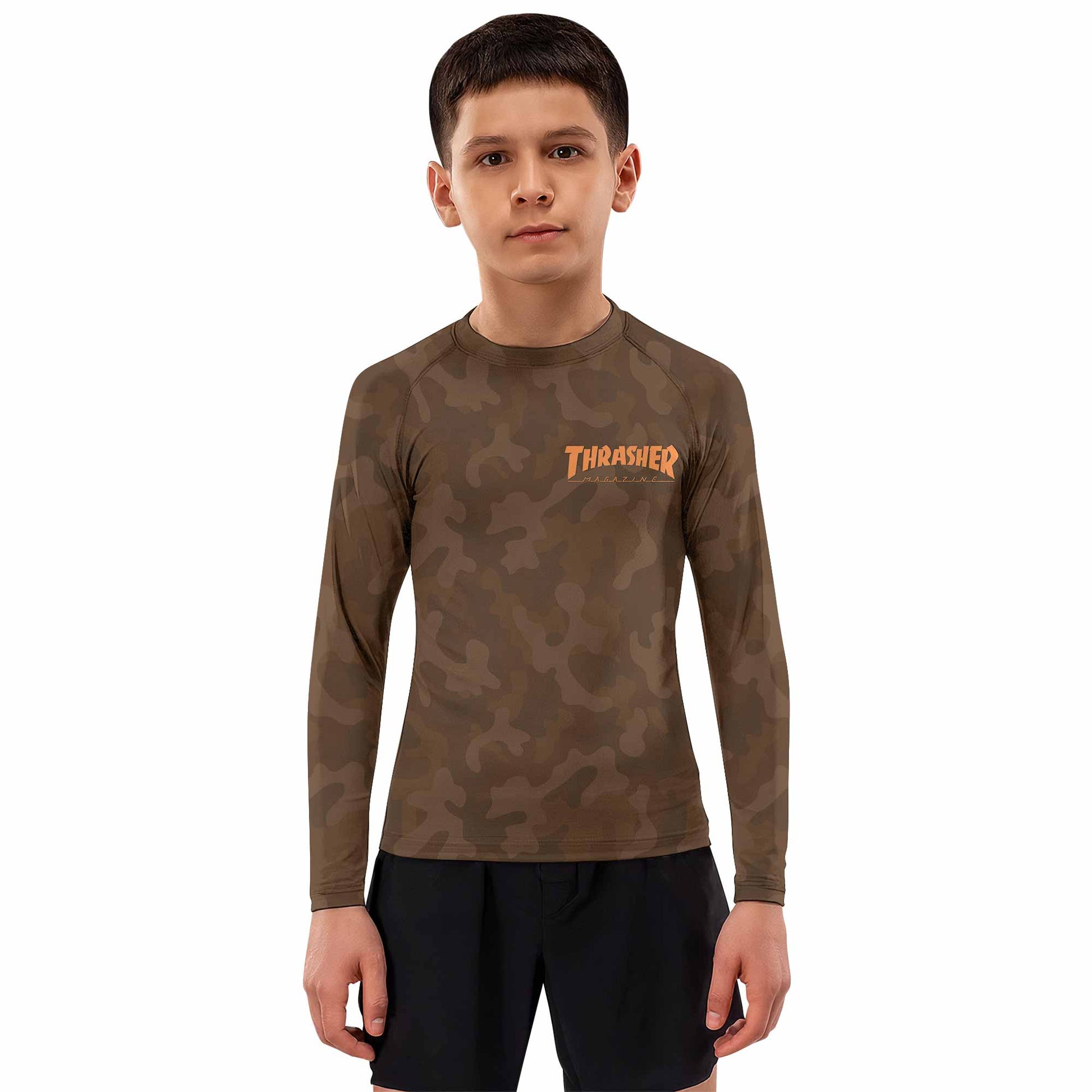 Thrasher Camo Kids Rash Guard