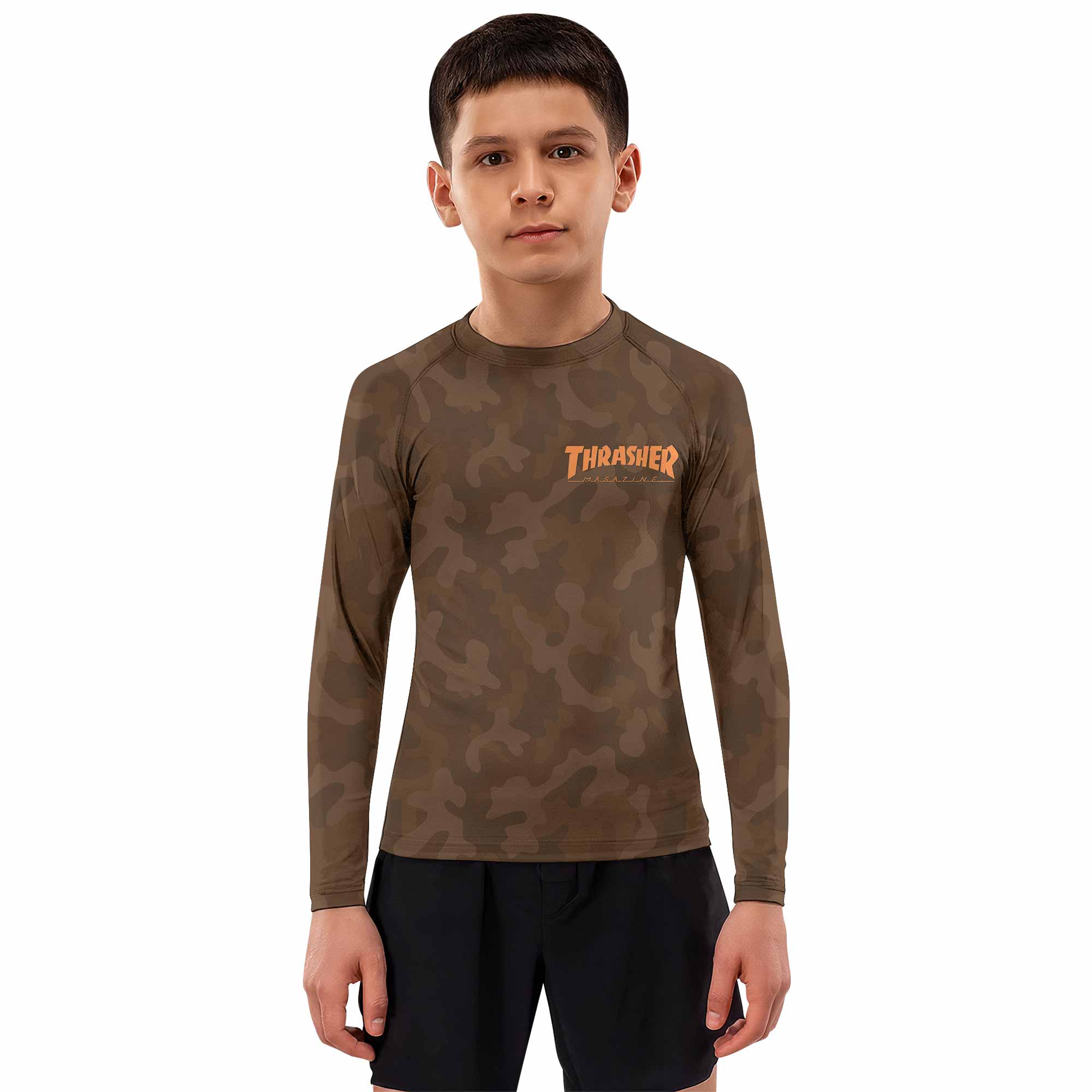 Thrasher Camo Kids Rash Guard