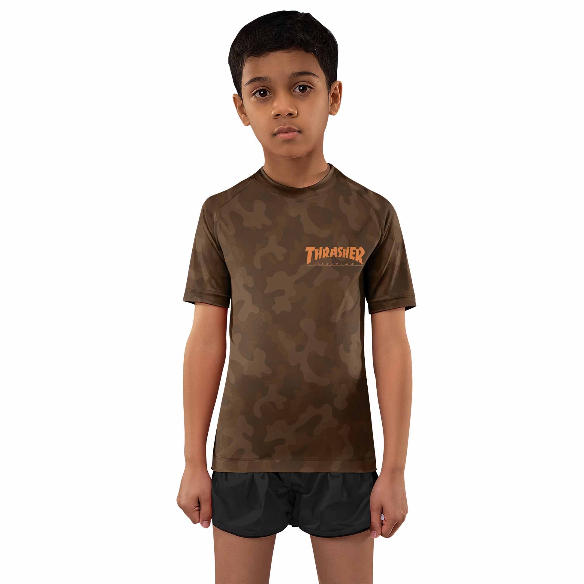 Thrasher Camo Kids Rash Guard