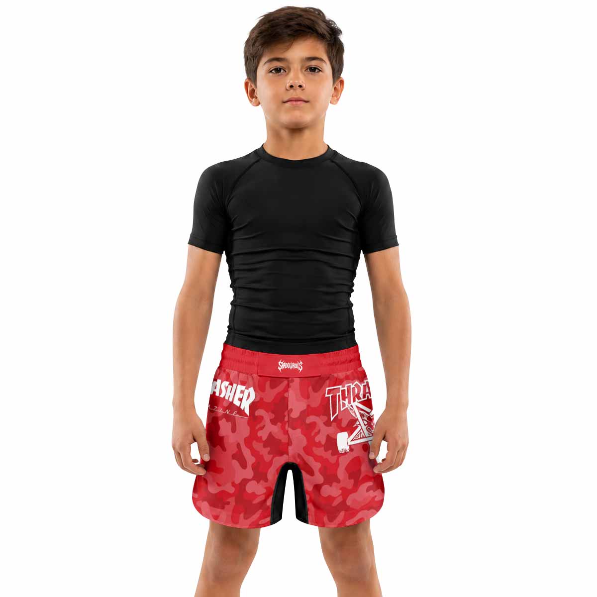 Thrasher Camo Kids Grappling Shorts