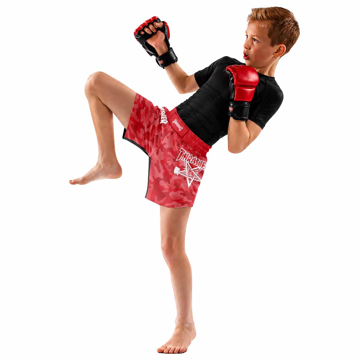 Thrasher Camo Kids Grappling Shorts