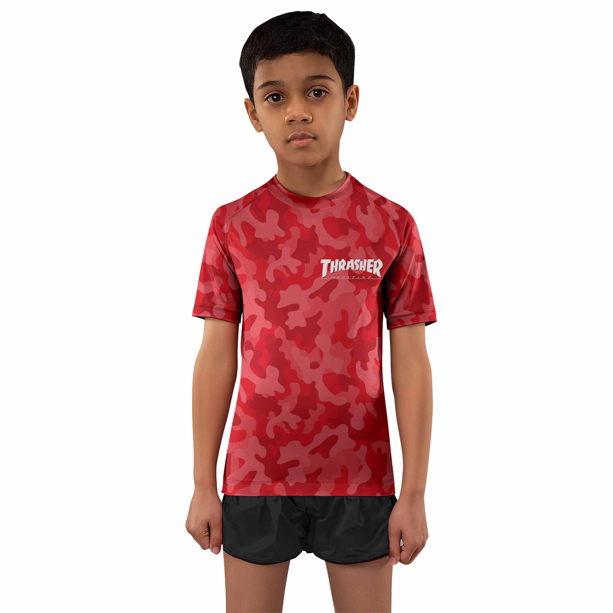 Thrasher Camo Kids Rash Guard
