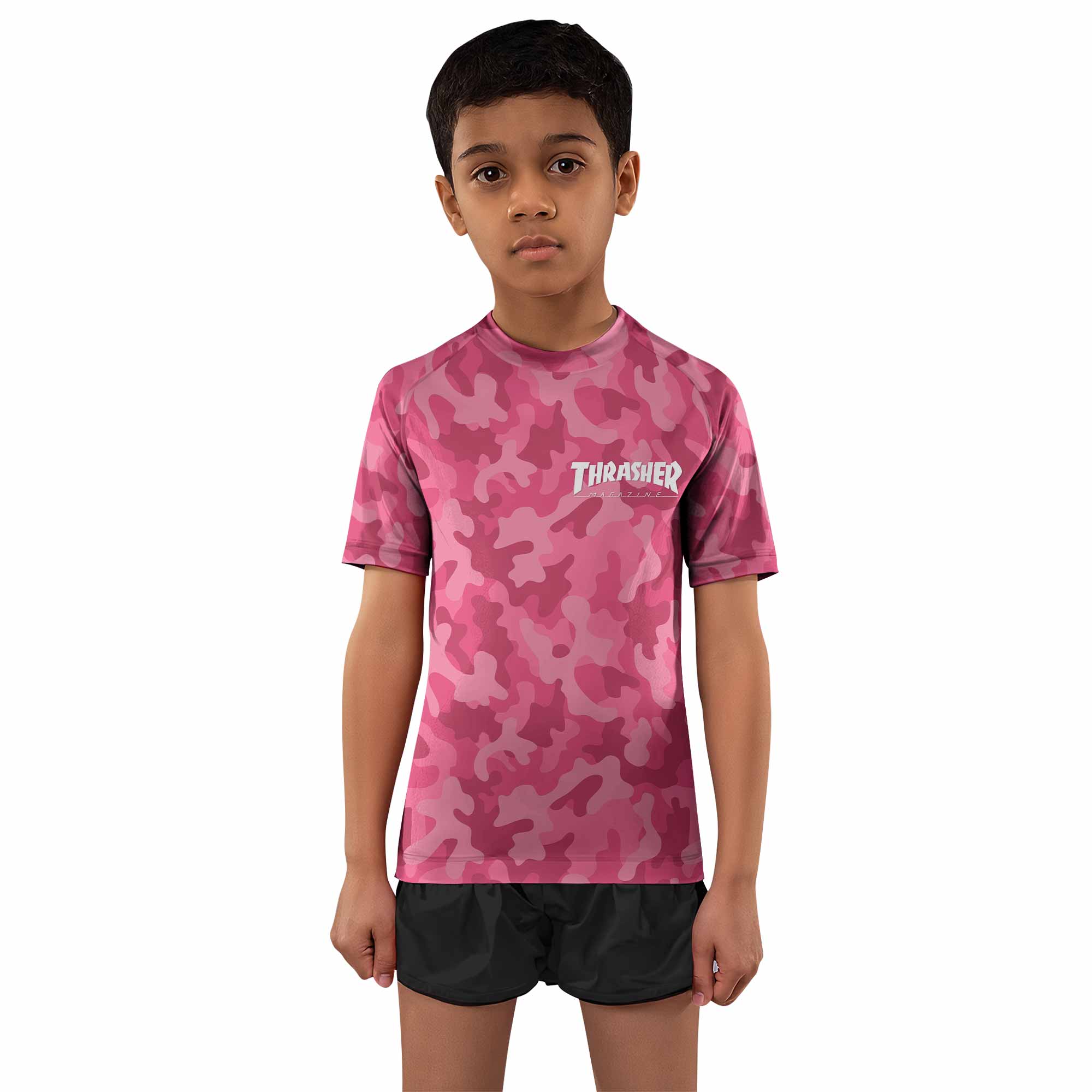Thrasher Camo Kids Rash Guard