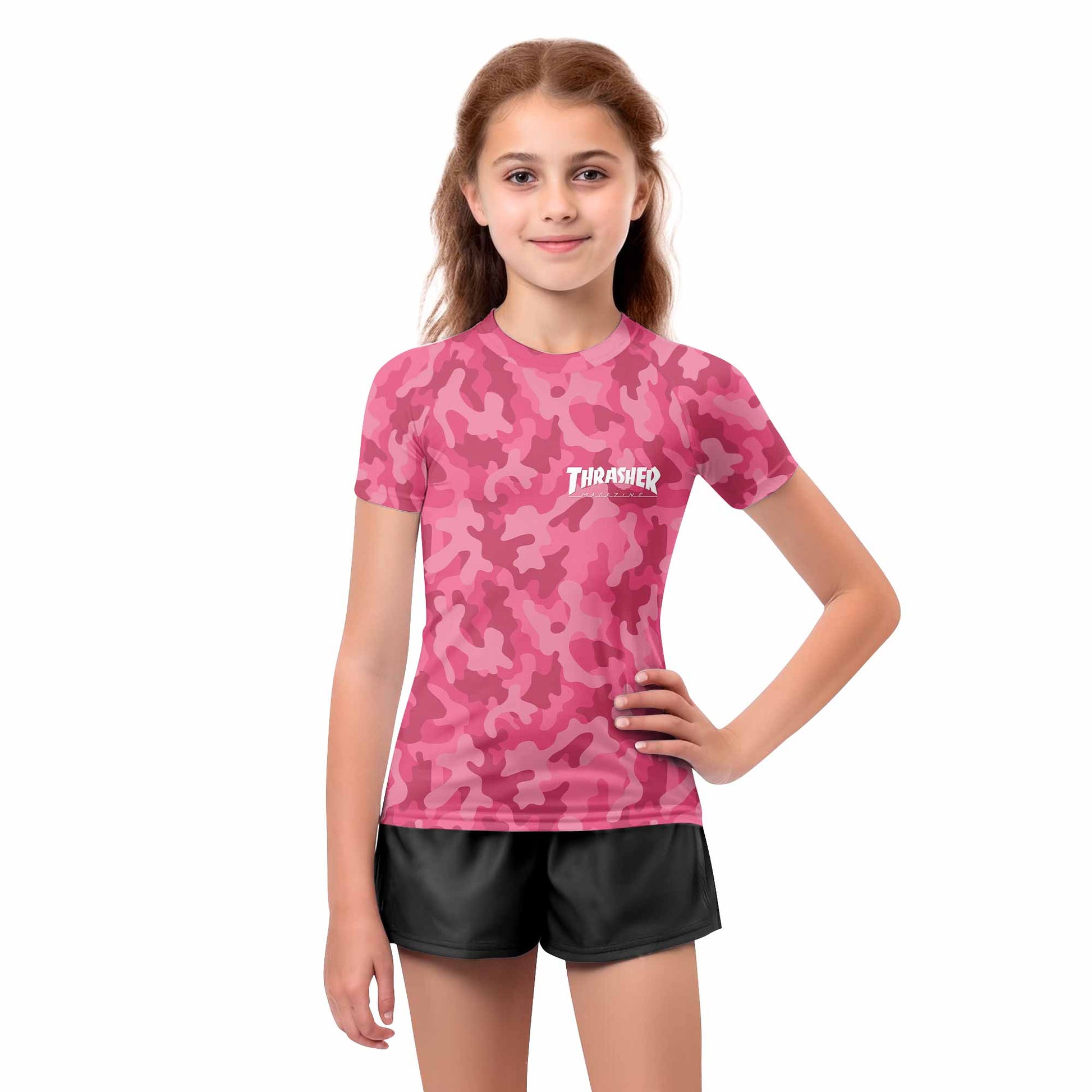 Thrasher Camo Kids Rash Guard