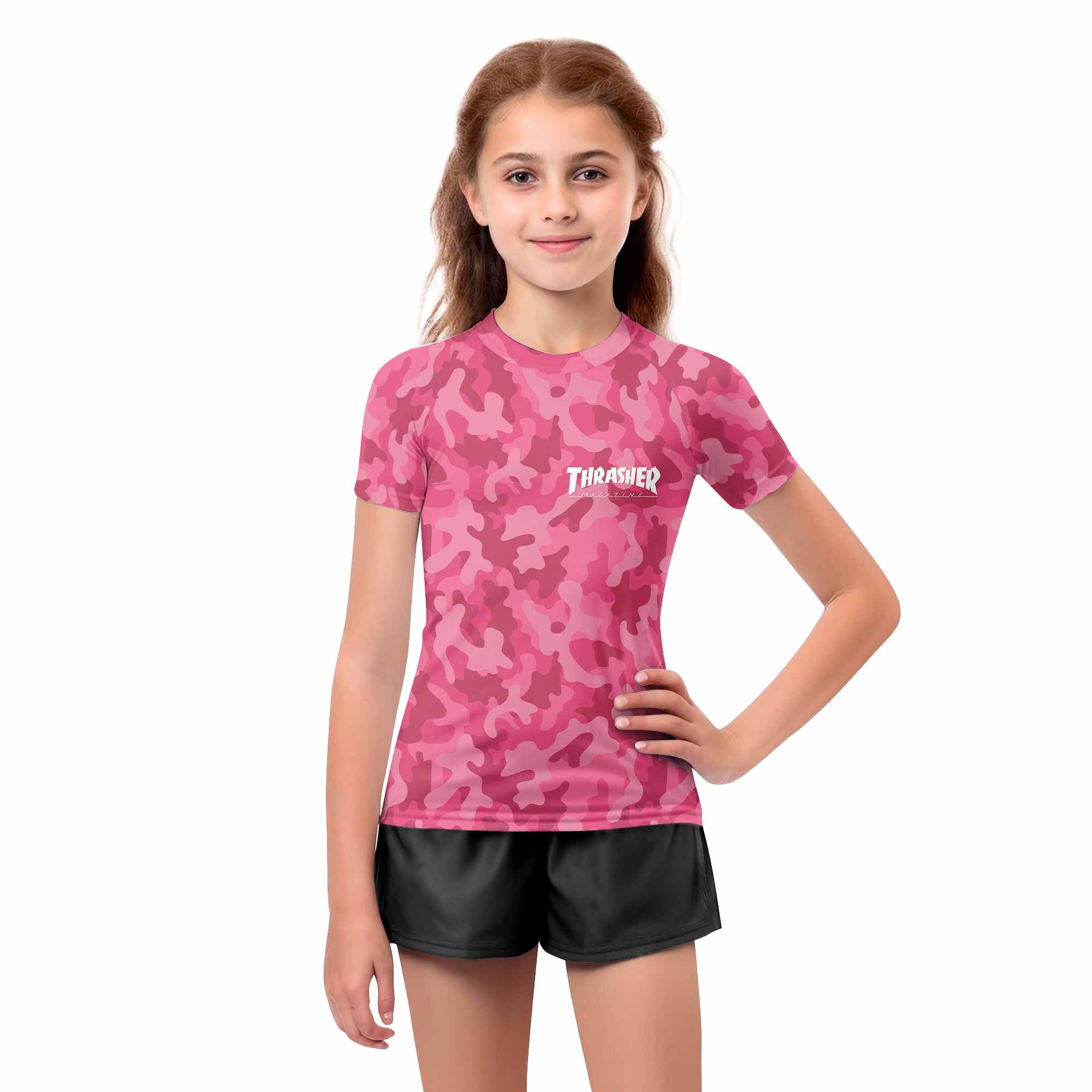 Thrasher Camo Kids Rash Guard