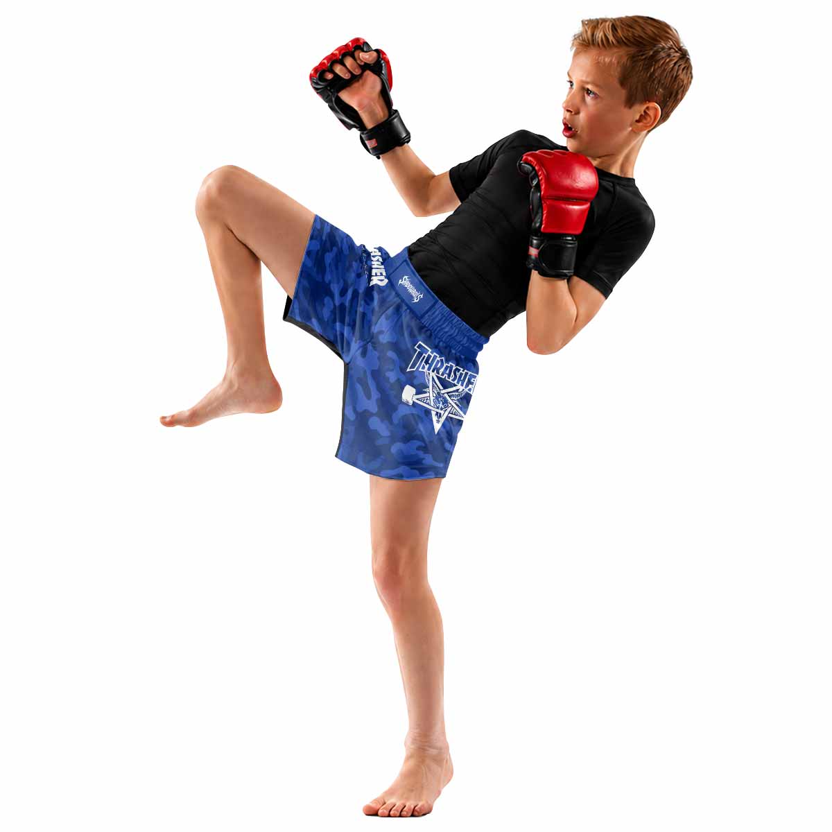 Thrasher Camo Kids Grappling Shorts