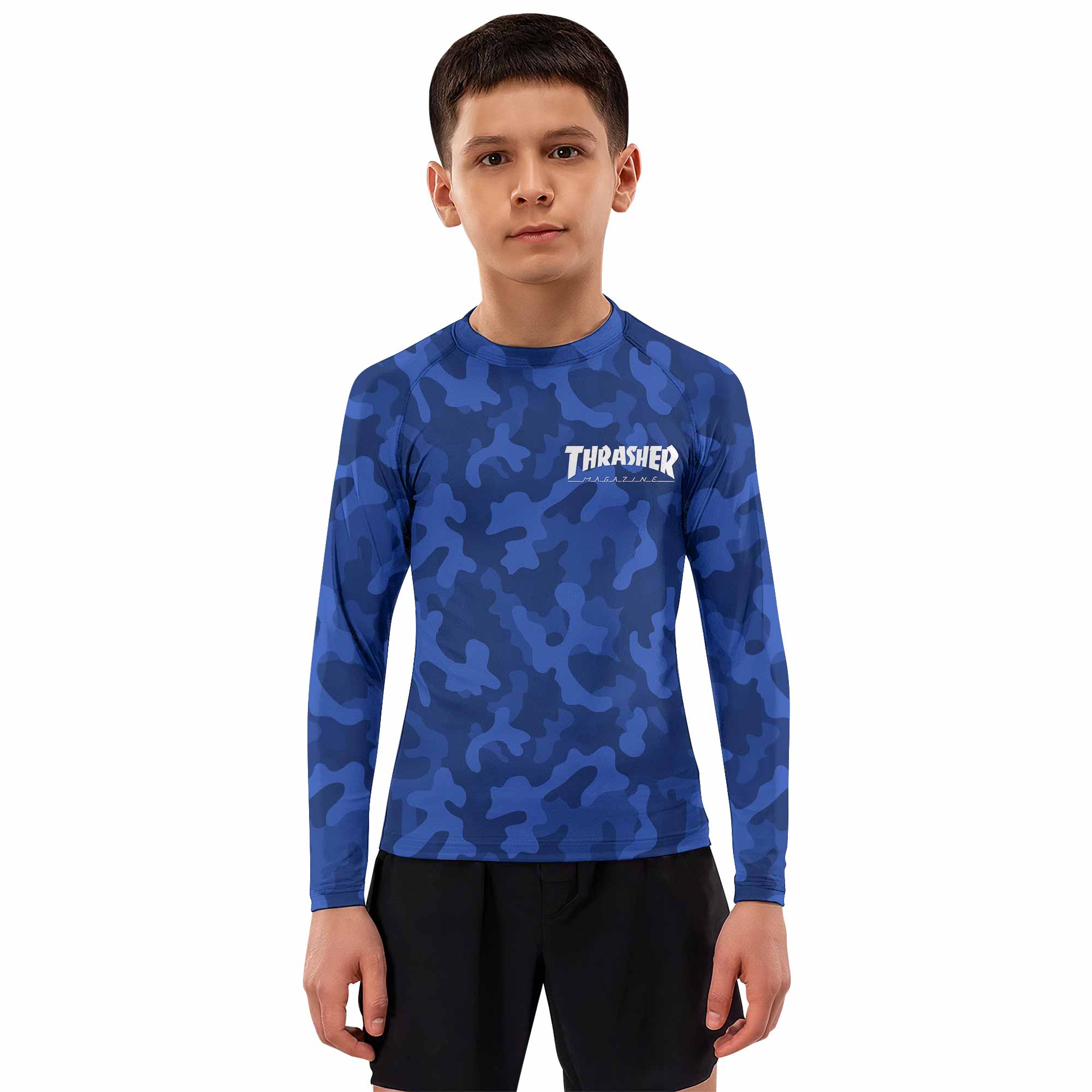 Thrasher Camo Kids Rash Guard