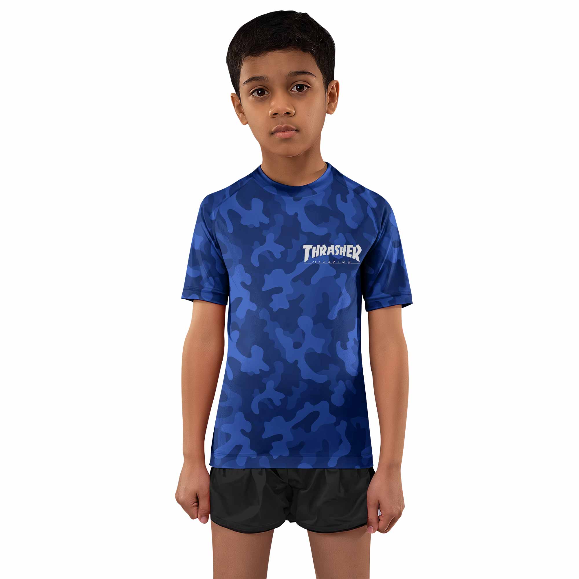 Thrasher Camo Kids Rash Guard